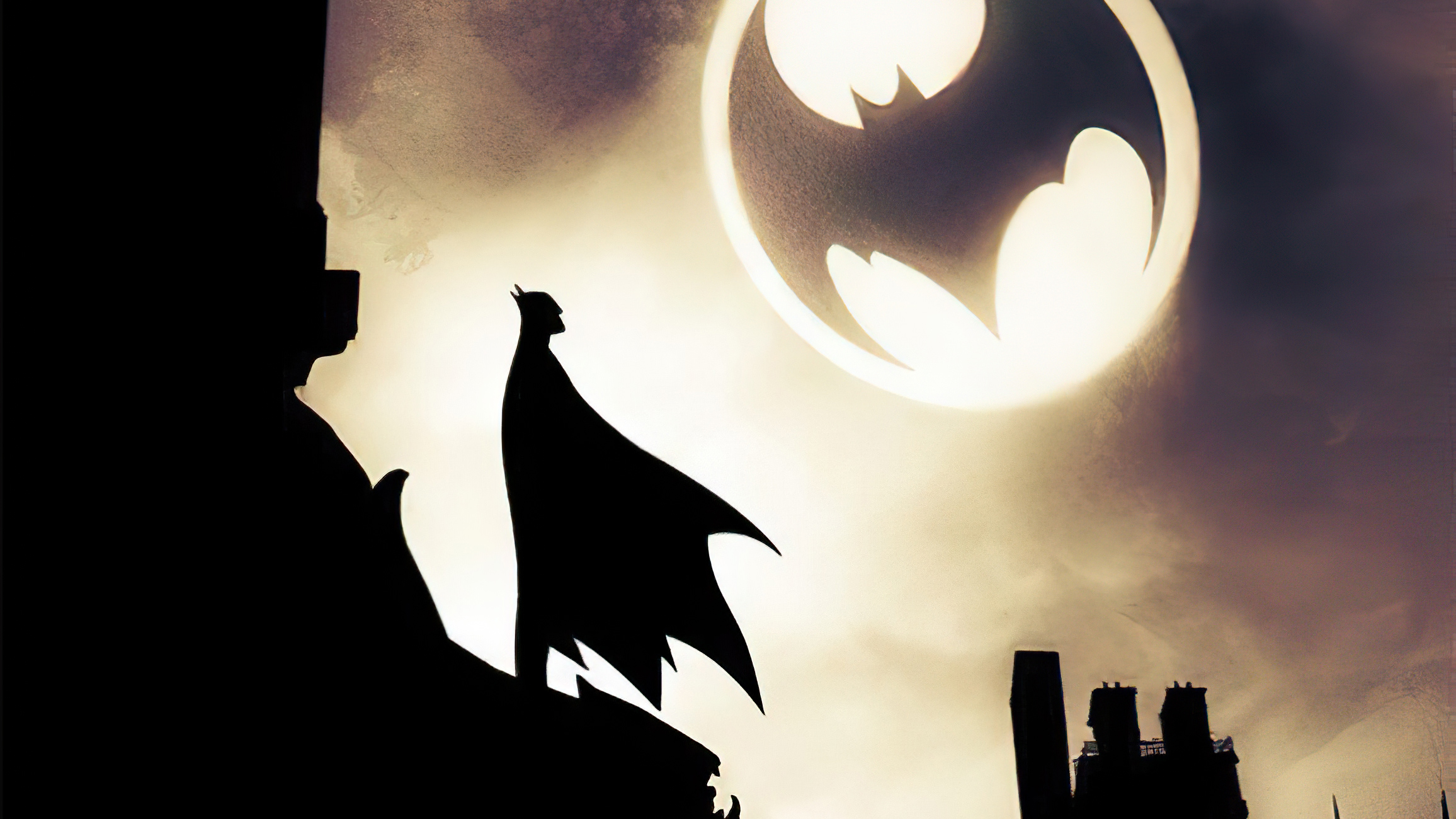 Download mobile wallpaper Batman, Moon, Comics, Dc Comics, Bat Signal for free.