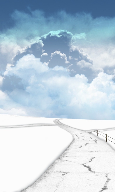 Download mobile wallpaper Landscape, Winter, Fantasy, Snow, Frozen for free.
