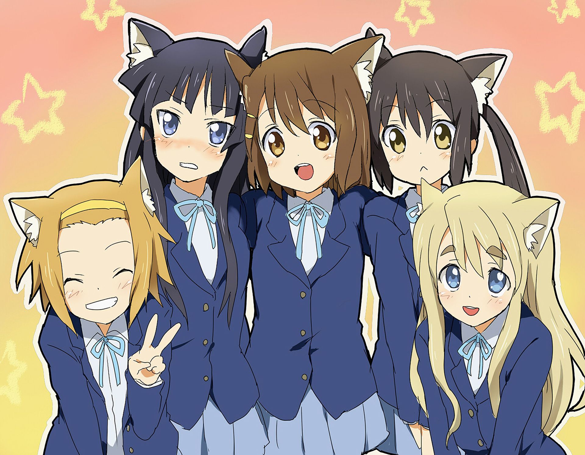 Download mobile wallpaper Anime, Mio Akiyama, K On!, Azusa Nakano, Ritsu Tainaka, Tsumugi Kotobuki, Yui Hirasawa for free.