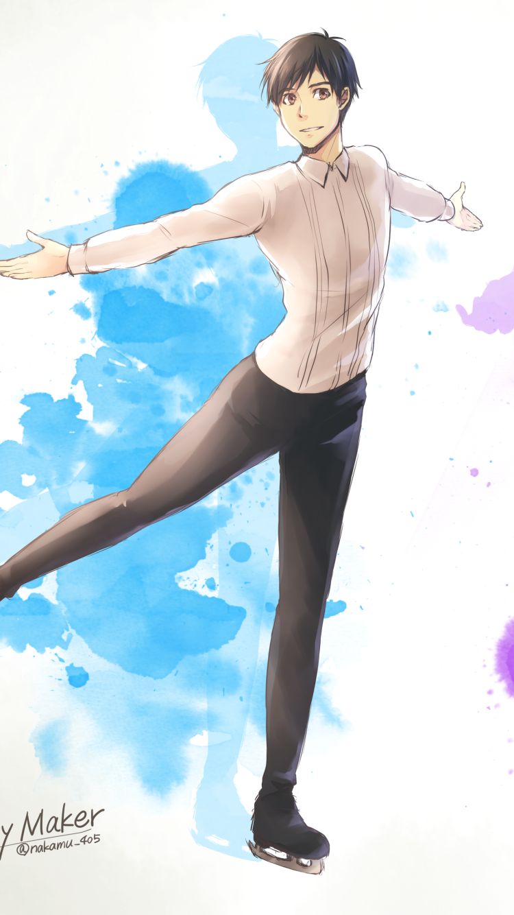 Download mobile wallpaper Anime, Victor Nikiforov, Yuri Plisetsky, Yuuri Katsuki, Yuri!!! On Ice for free.