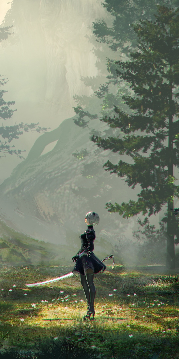 Download mobile wallpaper Robot, Sword, Katana, Video Game, Yorha No 2 Type B, Nier: Automata for free.