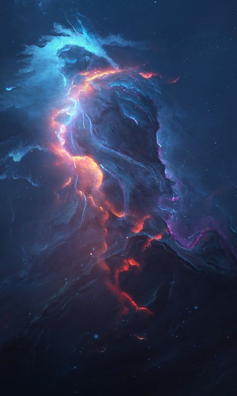 Download mobile wallpaper Stars, Nebula, Space, Sci Fi for free.