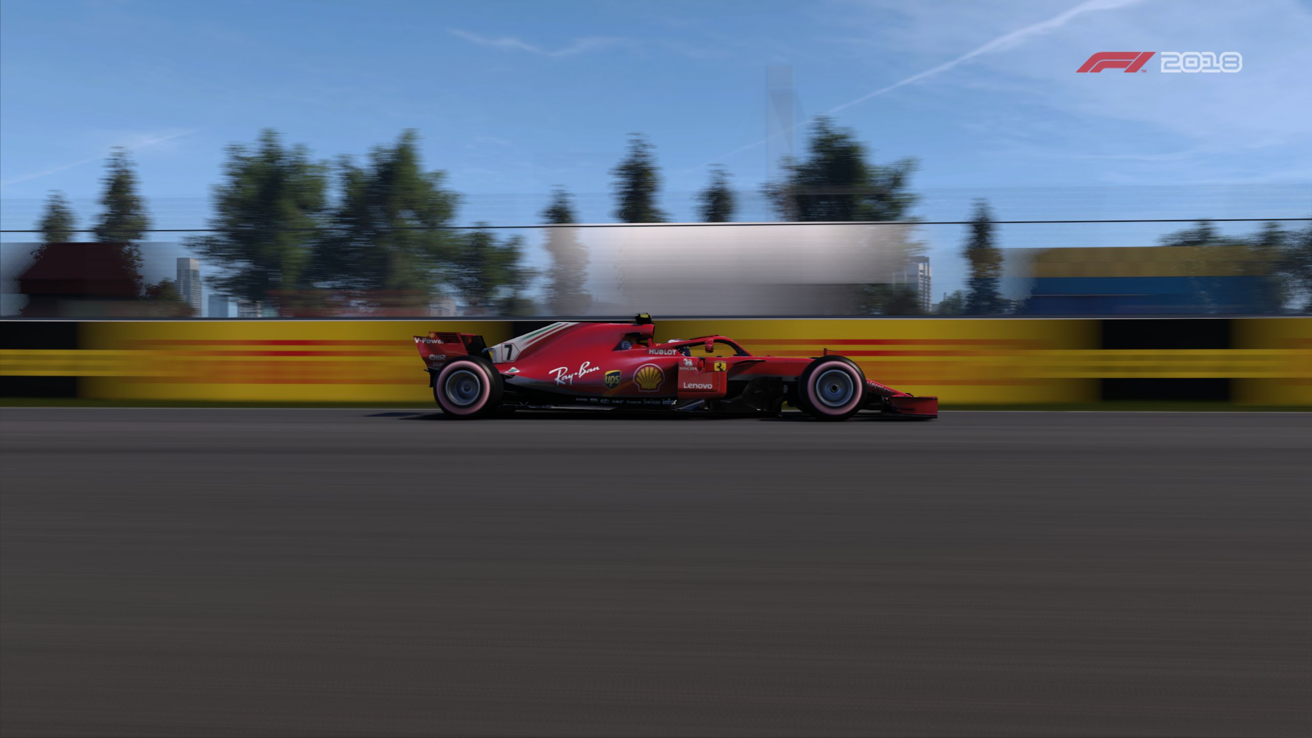 Laden Sie das Ferrari, Formel 1, Fahrzeug, Computerspiele, Ferrari Sf71H, F1 2018-Bild kostenlos auf Ihren PC-Desktop herunter