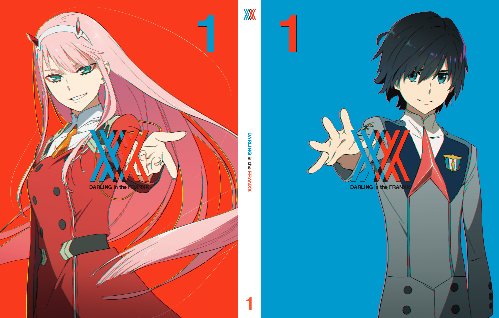 Free download wallpaper Anime, Darling In The Franxx, Zero Two (Darling In The Franxx), Hiro (Darling In The Franxx) on your PC desktop