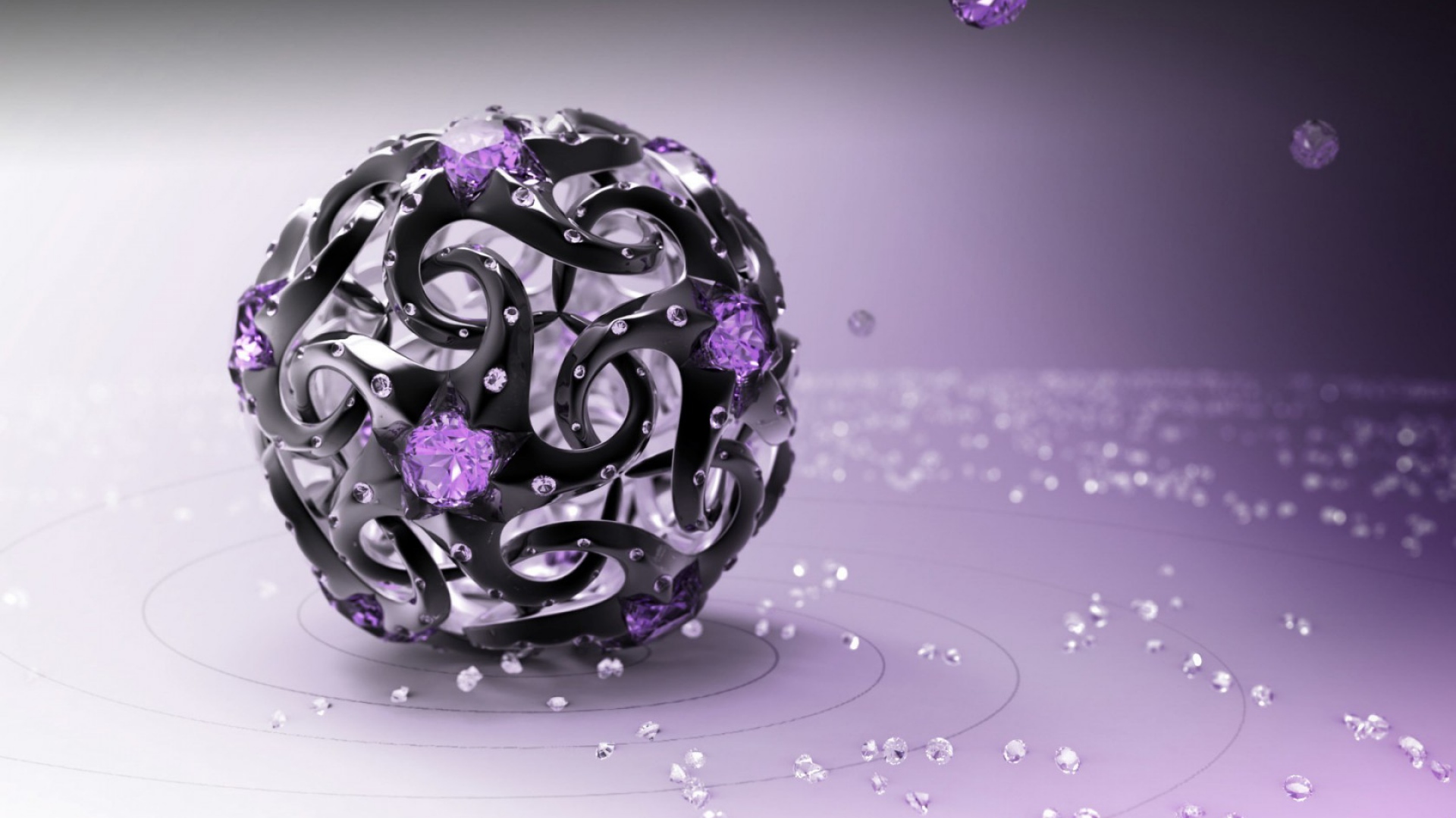 Laden Sie das 3D, Ball, Diamant, Künstlerisch, 3D Kunst-Bild kostenlos auf Ihren PC-Desktop herunter