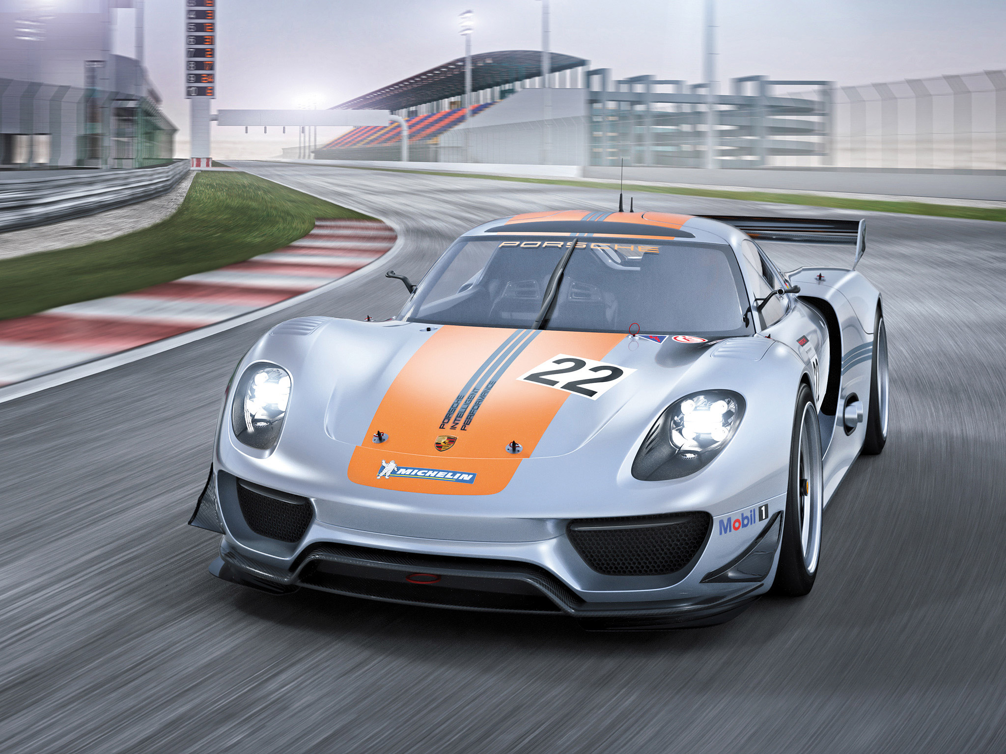 Скачать обои Концепт Porsche 918 Rsr на телефон бесплатно