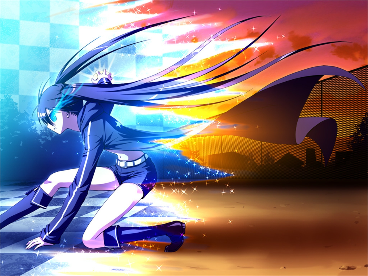 Download mobile wallpaper Anime, Black Rock Shooter for free.