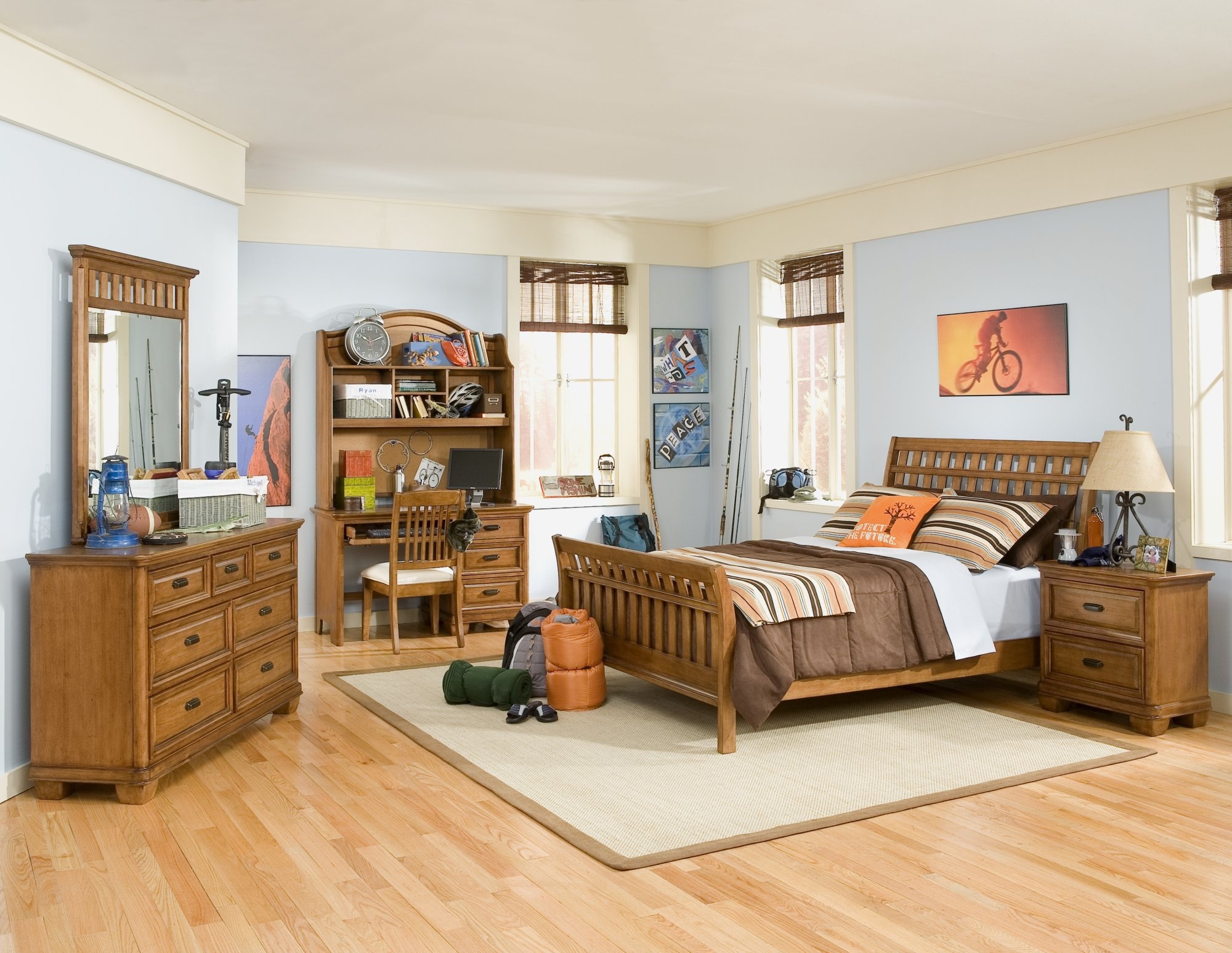 Handy-Wallpaper Zimmer, Bett, Schlafzimmer, Menschengemacht, Möbilar kostenlos herunterladen.