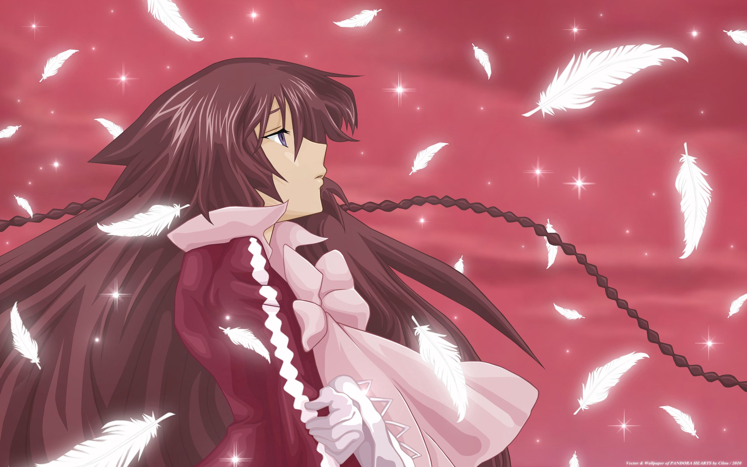 Free download wallpaper Wind, Feather, Pen, Girl, Anime on your PC desktop