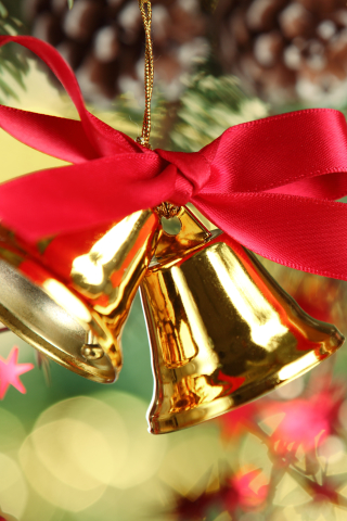 Download mobile wallpaper Christmas, Holiday, Bell, Christmas Ornaments for free.