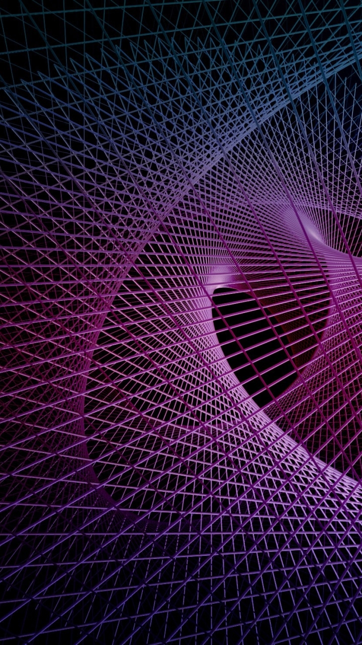 Download mobile wallpaper Abstract, Fractal, Purple, Geometry for free.