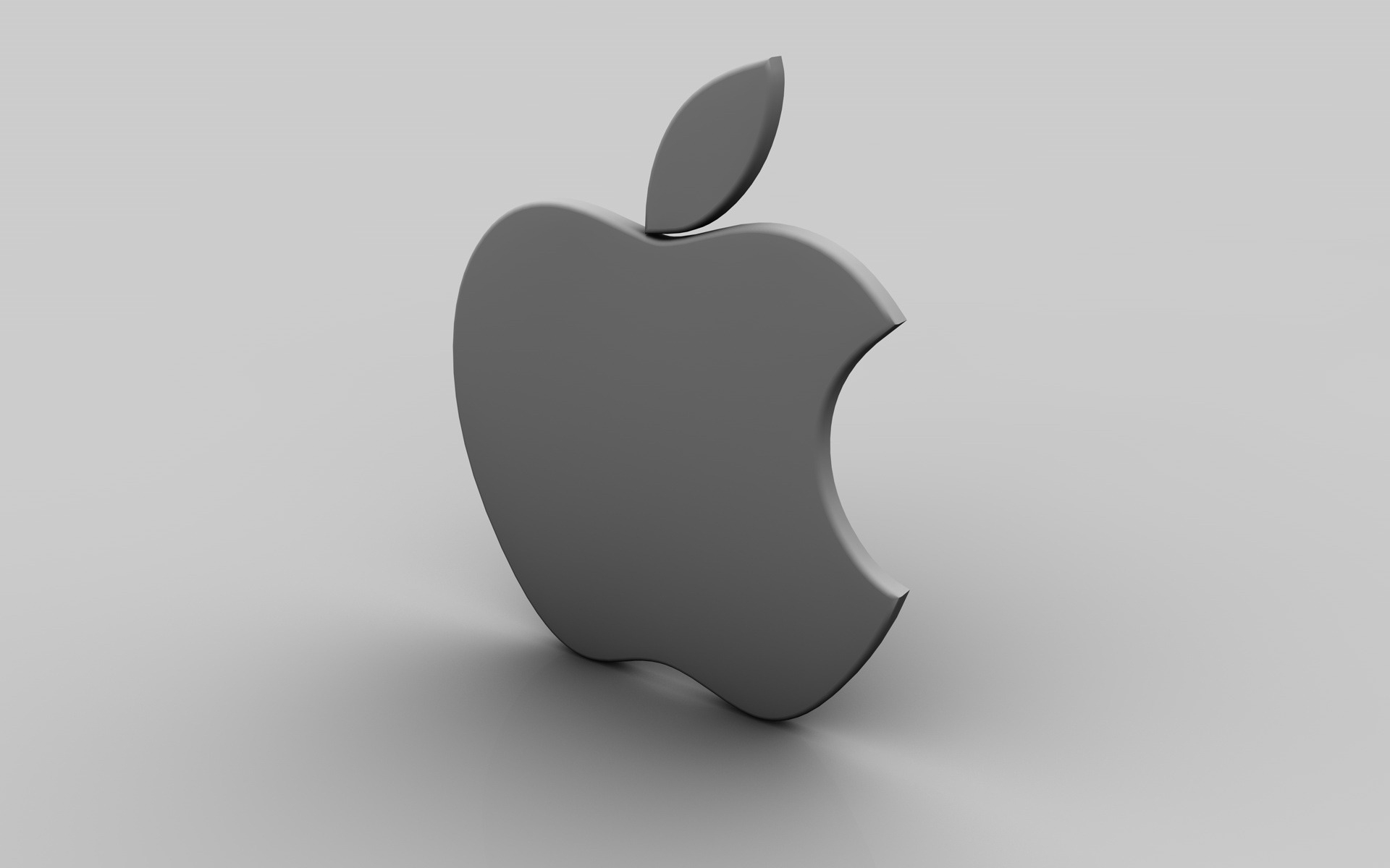 Desktop FHD apple, background, objects, gray