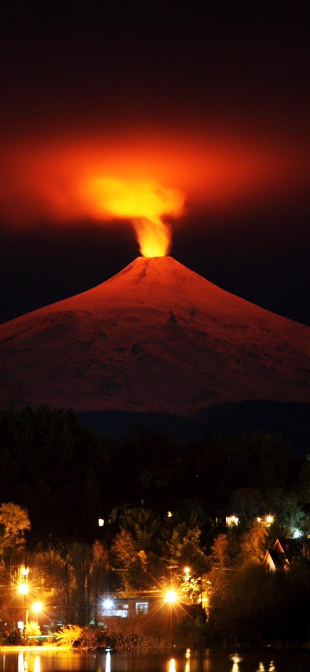 Download mobile wallpaper Night, Earth, Volcano, Volcanoes for free.