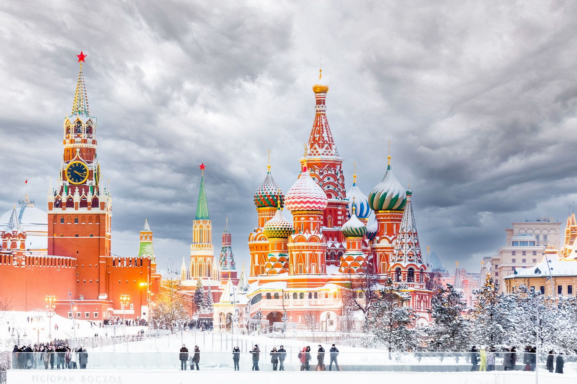 1013852壁紙のダウンロードマンメイド, モスクワ クレムリン, クレムリン, 赤の広場, ロシア, 冬-スクリーンセーバーと写真を無料で