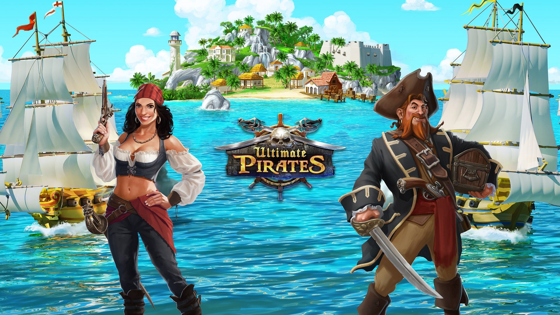 Descarga gratuita de fondo de pantalla para móvil de Barco, Pirata, Videojuego, Piratas Definitivos.