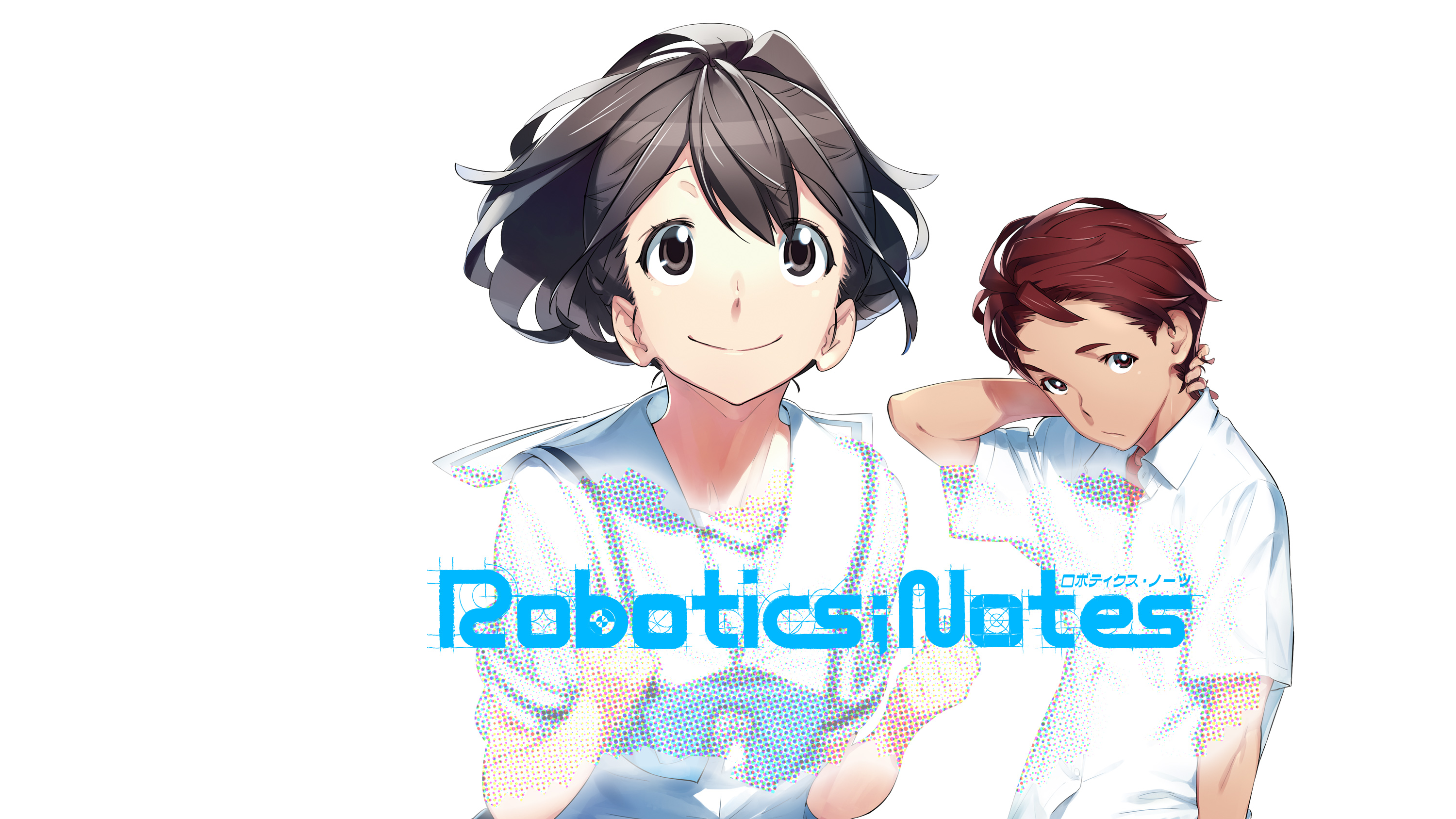 anime, robotics notes, akiho senomiya, kaito yashio