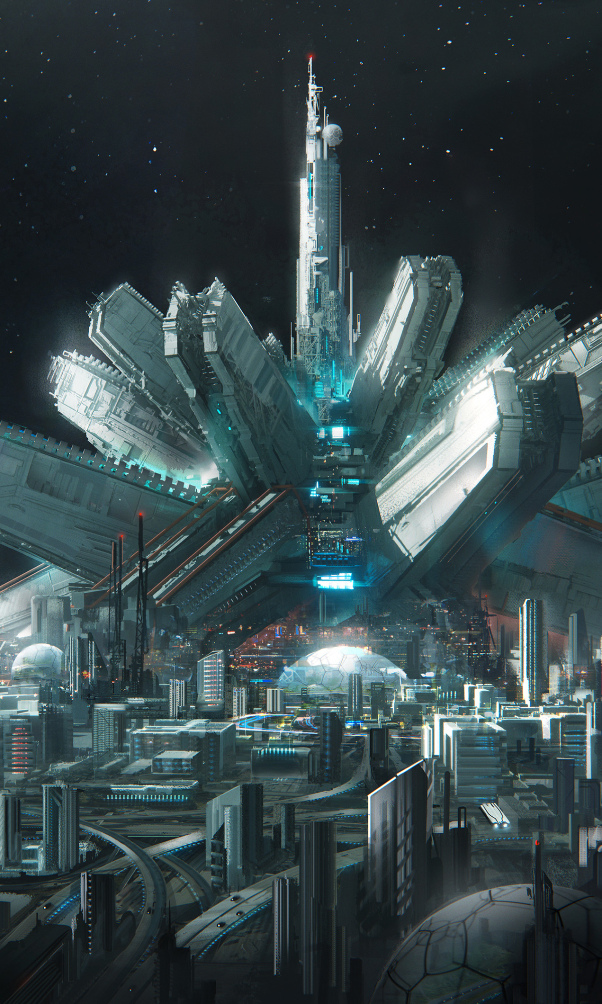 Download mobile wallpaper City, Sci Fi, Futuristic for free.