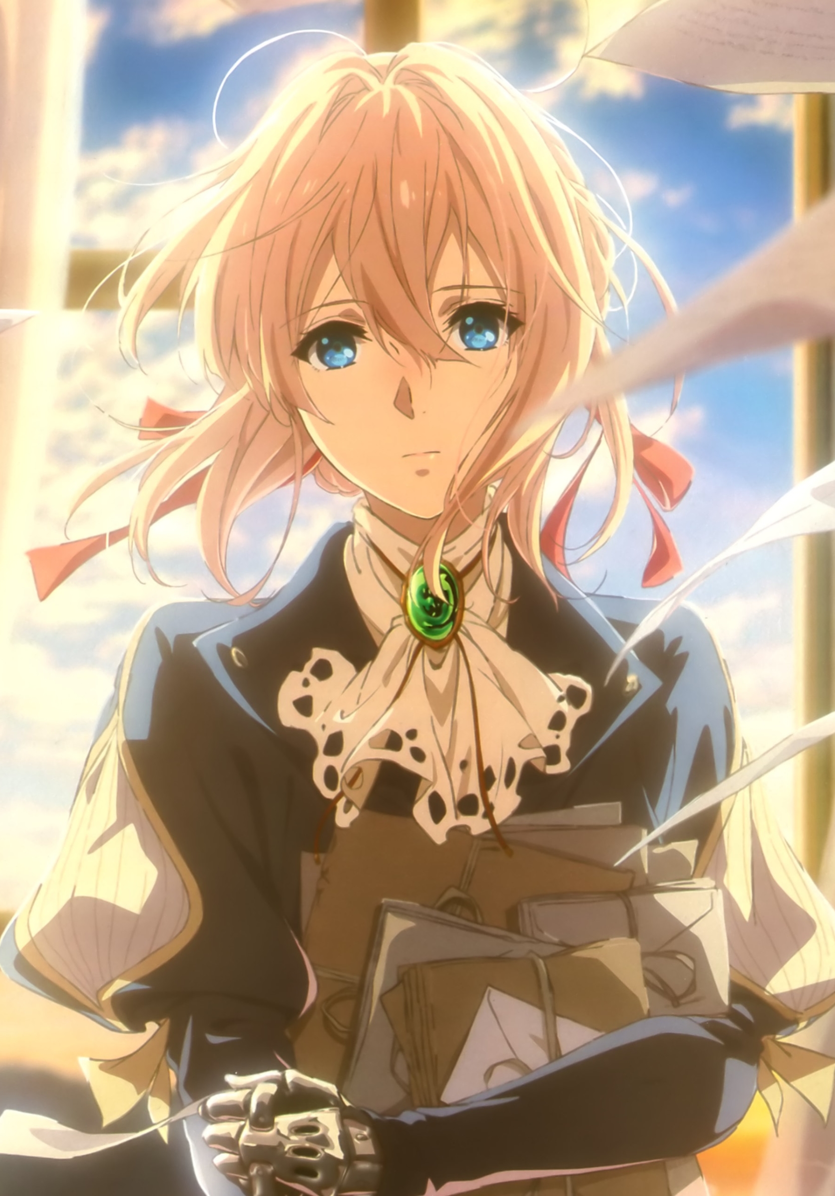 Download mobile wallpaper Anime, Blonde, Blue Eyes, Violet Evergarden (Character), Violet Evergarden for free.