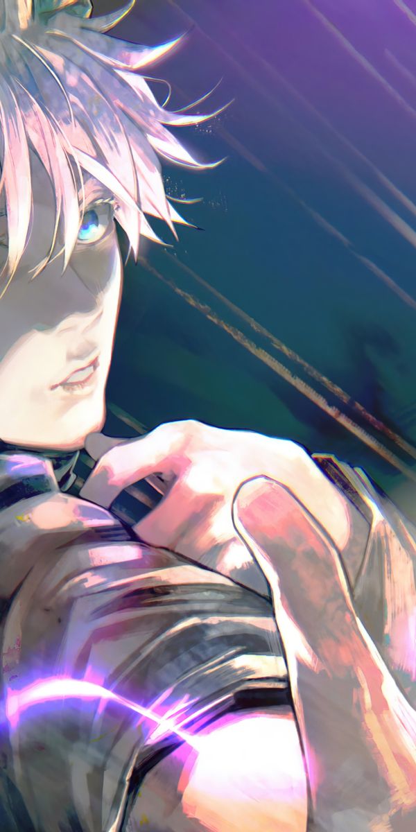 Fondo de pantalla de PC Animado, Jujutsu Kaisen, Pelo Blanco, Ojos