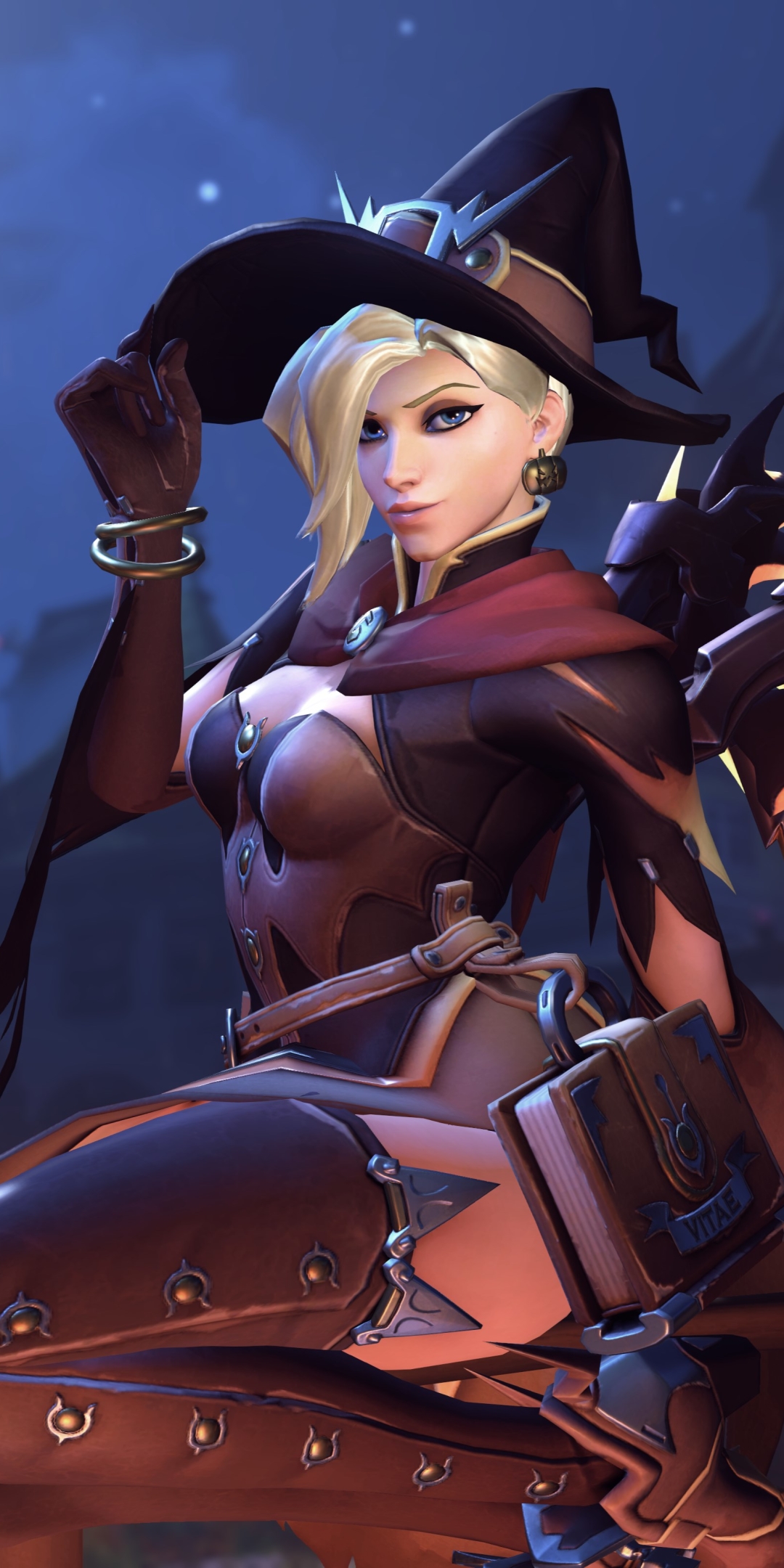 Download mobile wallpaper Halloween, Overwatch, Video Game, Mercy (Overwatch) for free.