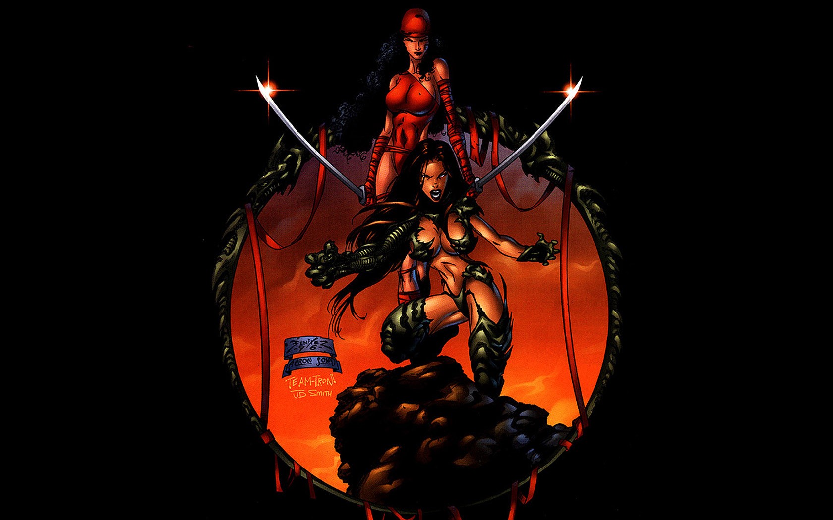 Téléchargez gratuitement l'image Bande Dessinées, Elektra (Marvel Comics), Witchblade sur le bureau de votre PC