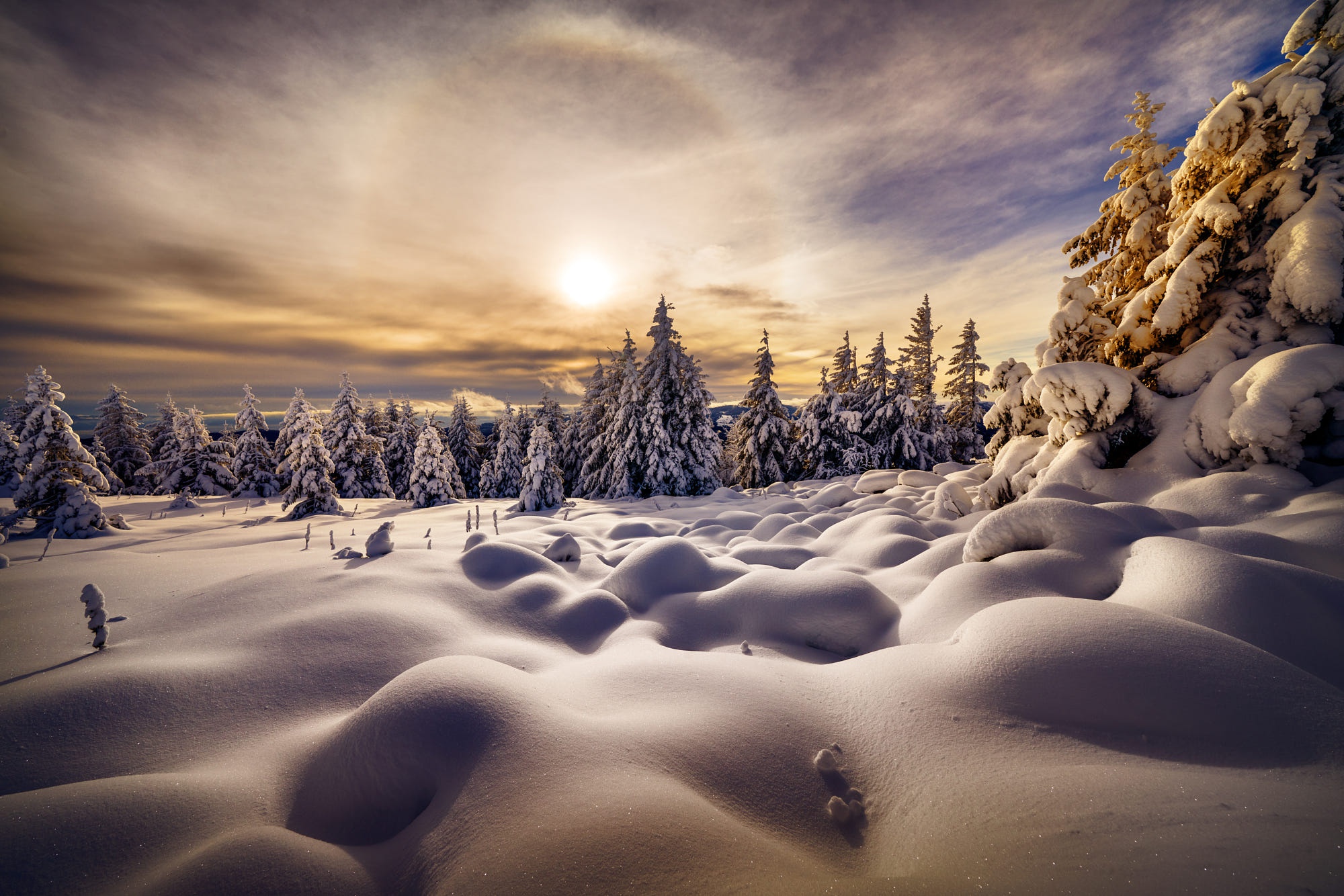 Download mobile wallpaper Landscape, Winter, Nature, Snow, Earth for free.