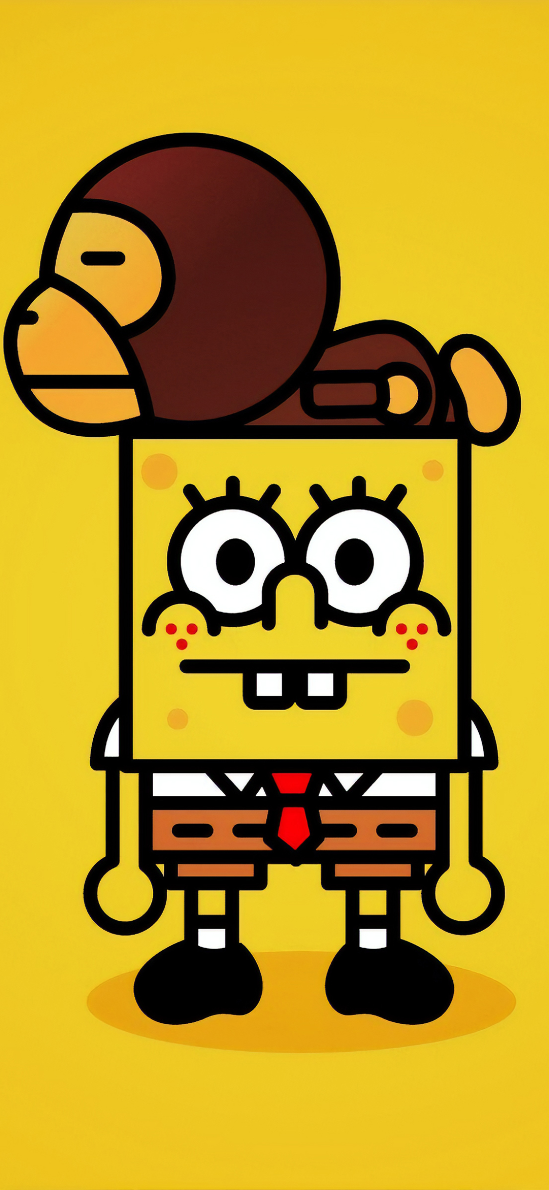 Download mobile wallpaper Spongebob Squarepants, Tv Show, Minimalist for free.