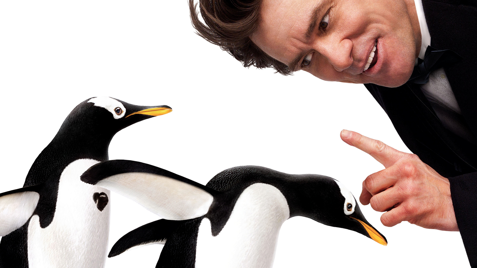PCデスクトップに映画, ジム・キャリー, ポッパー氏のペンギン画像を無料でダウンロード