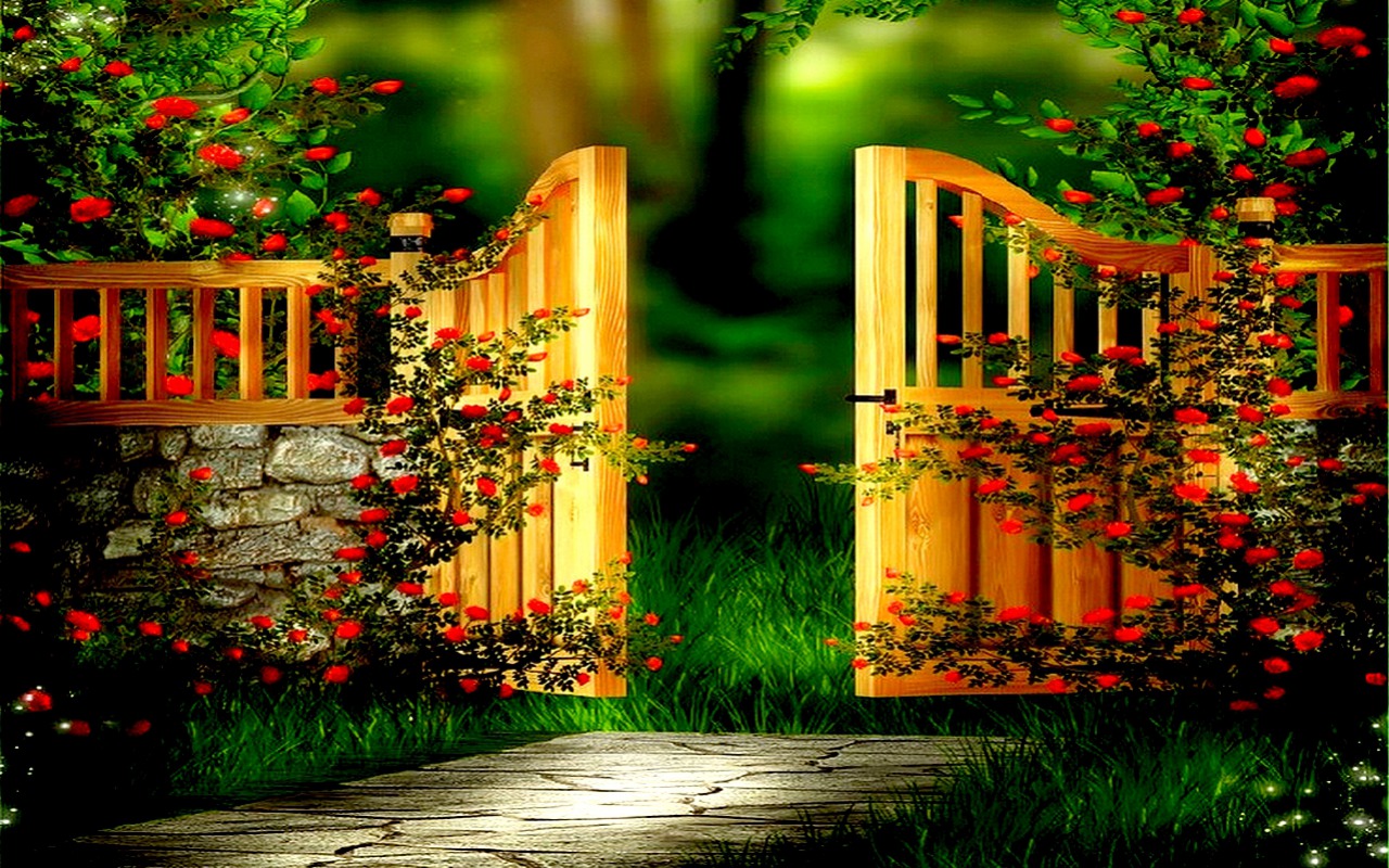 Download mobile wallpaper Artistic, Gate for free.