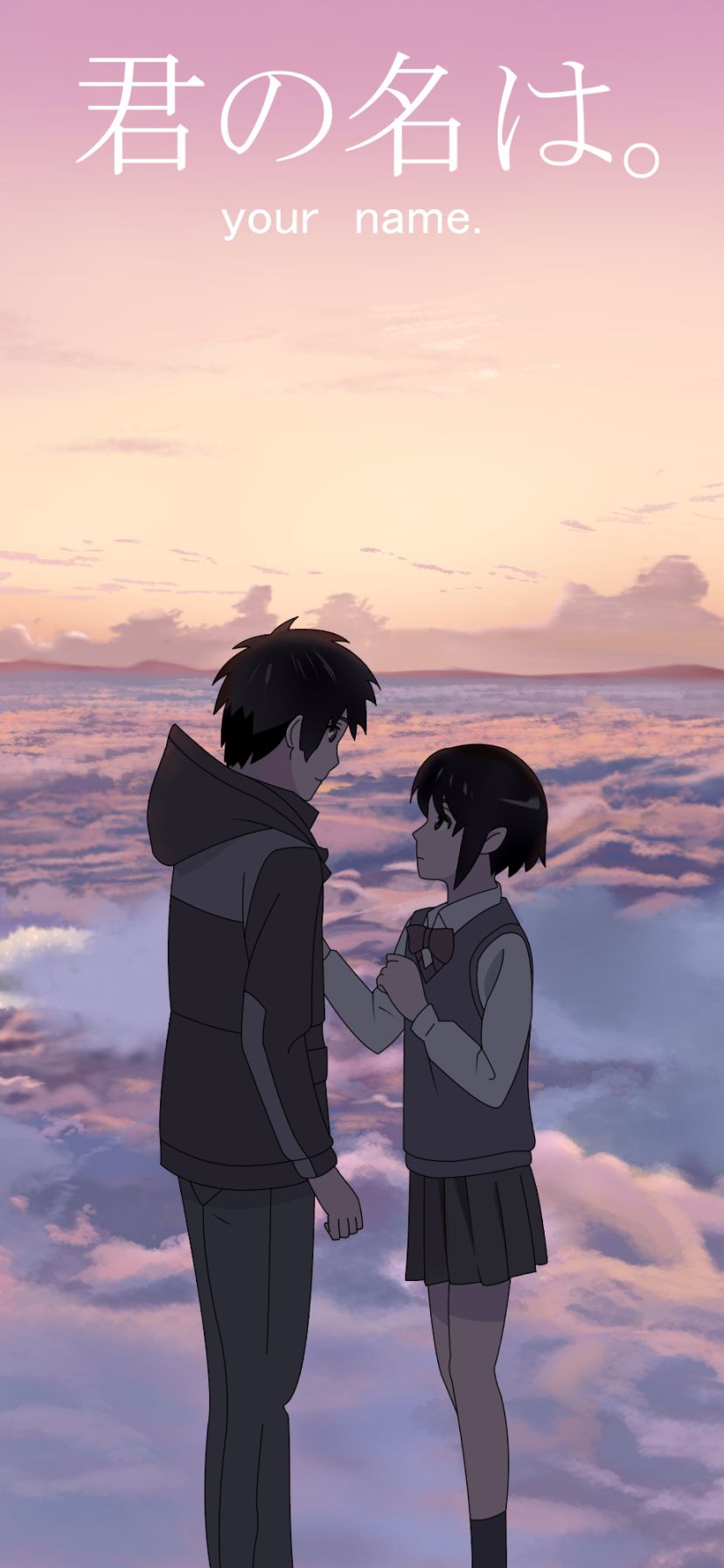 Téléchargez des papiers peints mobile Animé, Your Name, Mitsuha Miyamizu, Taki Tachibana gratuitement.