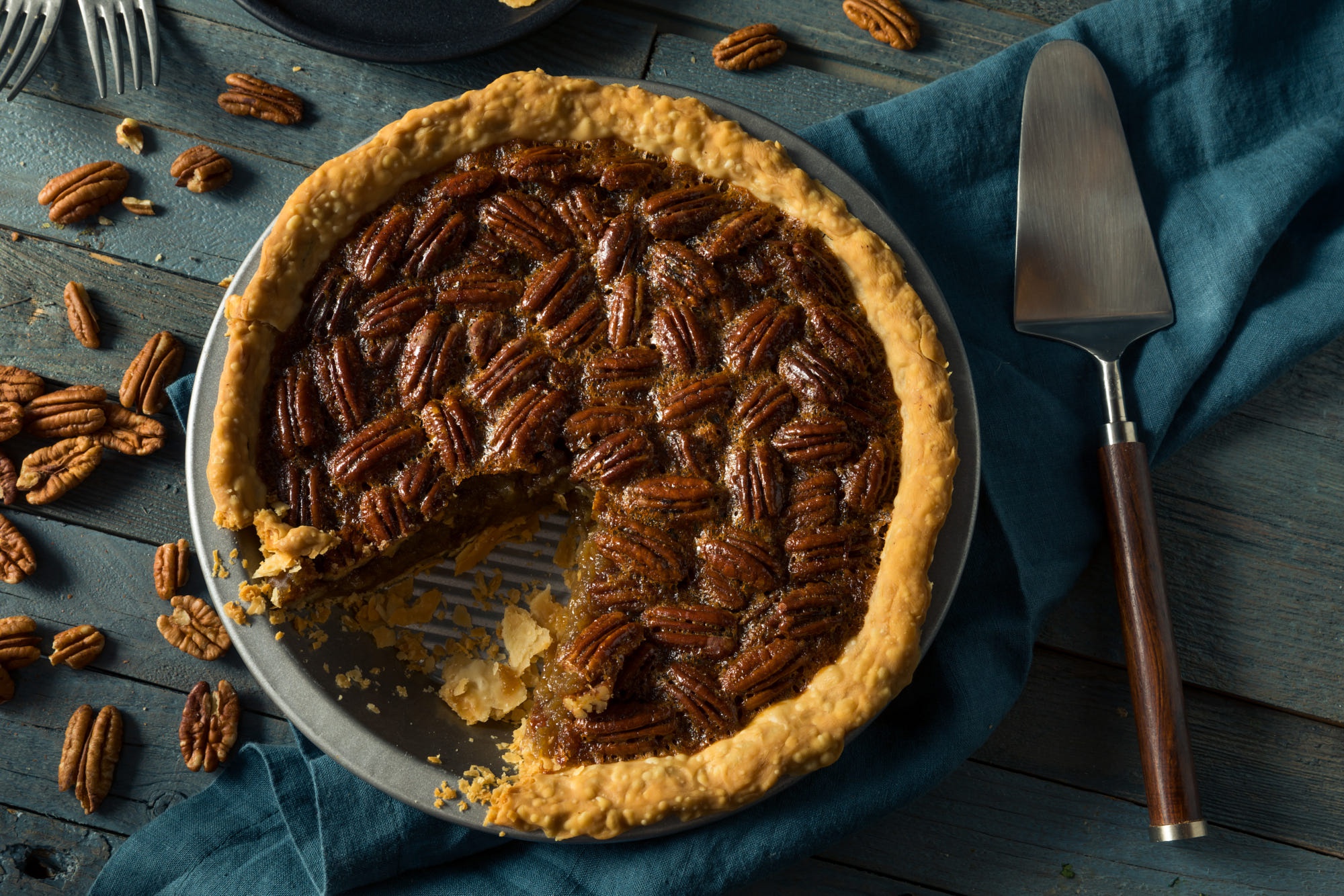 food, pie, walnut Desktop Wallpaper