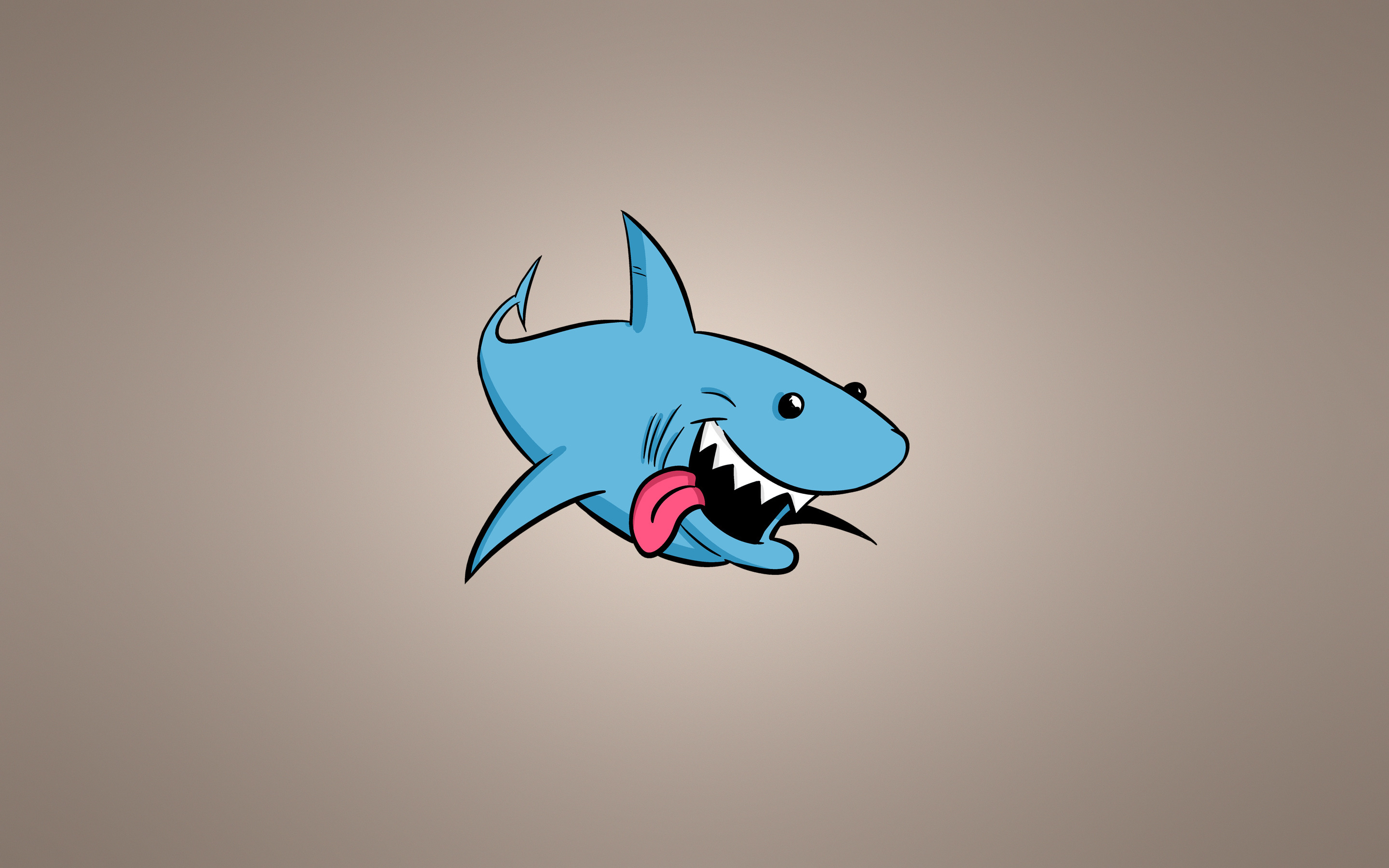 art, shark, vector, background, protruding tongue, tongue stuck out