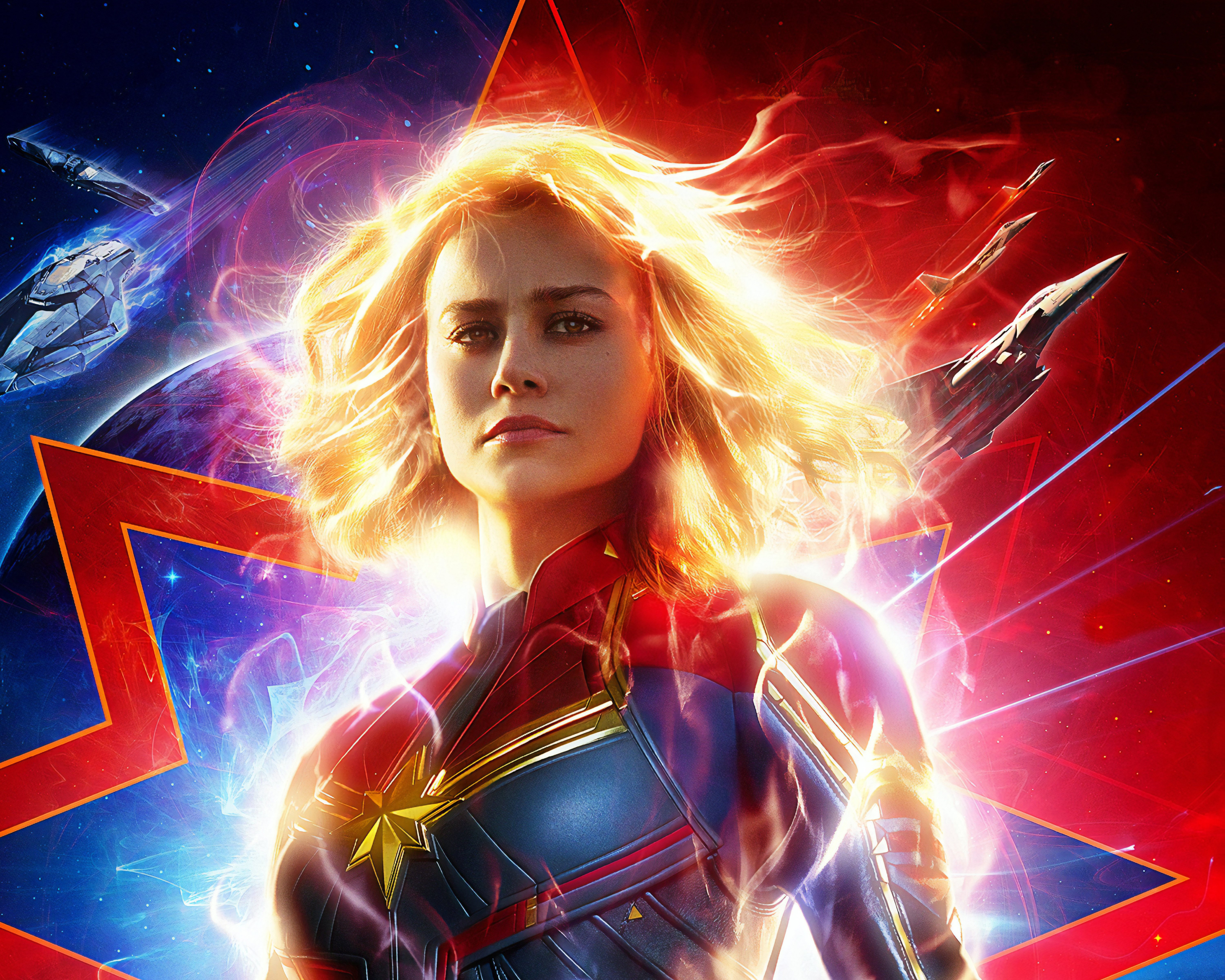 Handy-Wallpaper Filme, Captain Marvel, Brie Larson kostenlos herunterladen.