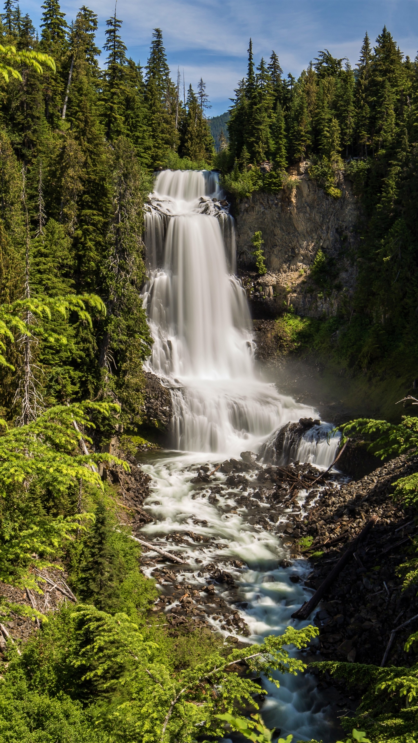 Laden Sie das Wasserfälle, Wasserfall, Wald, Erde, Erde/natur-Bild kostenlos auf Ihren PC-Desktop herunter