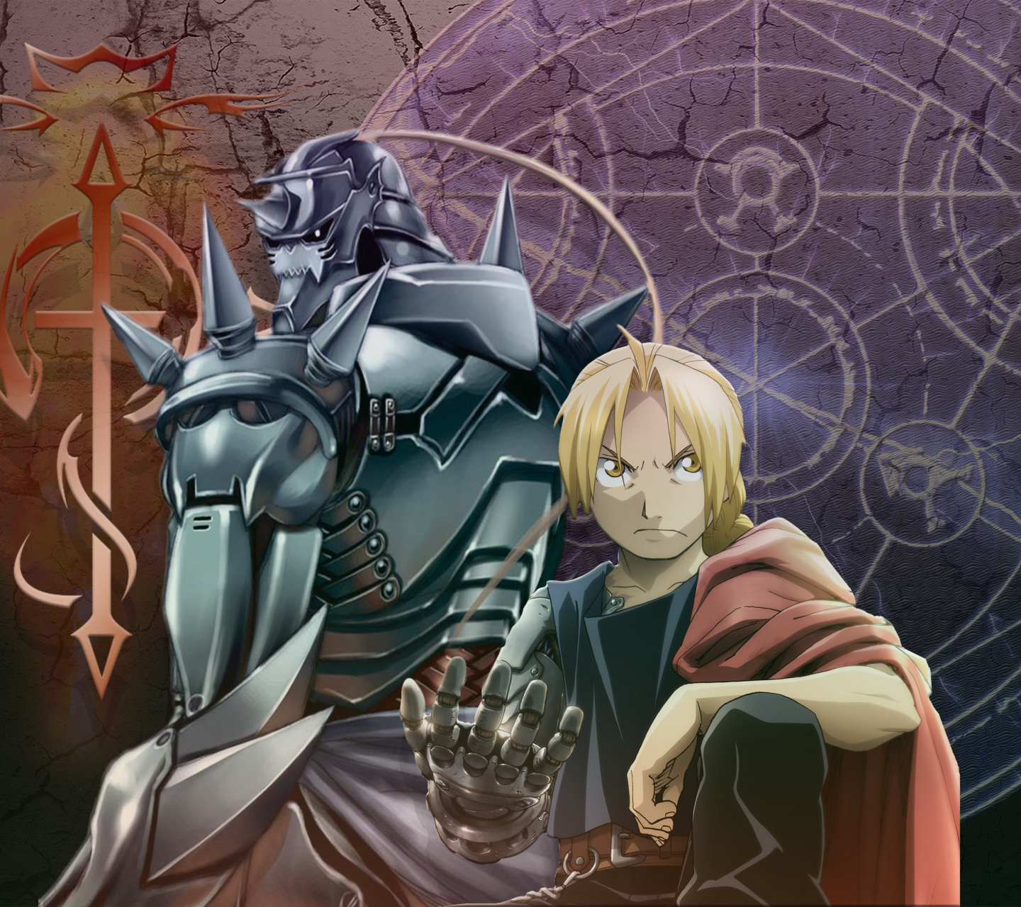 Laden Sie das Fullmetal Alchemist, Animes, Edward Elric, Alfons Elrich-Bild kostenlos auf Ihren PC-Desktop herunter