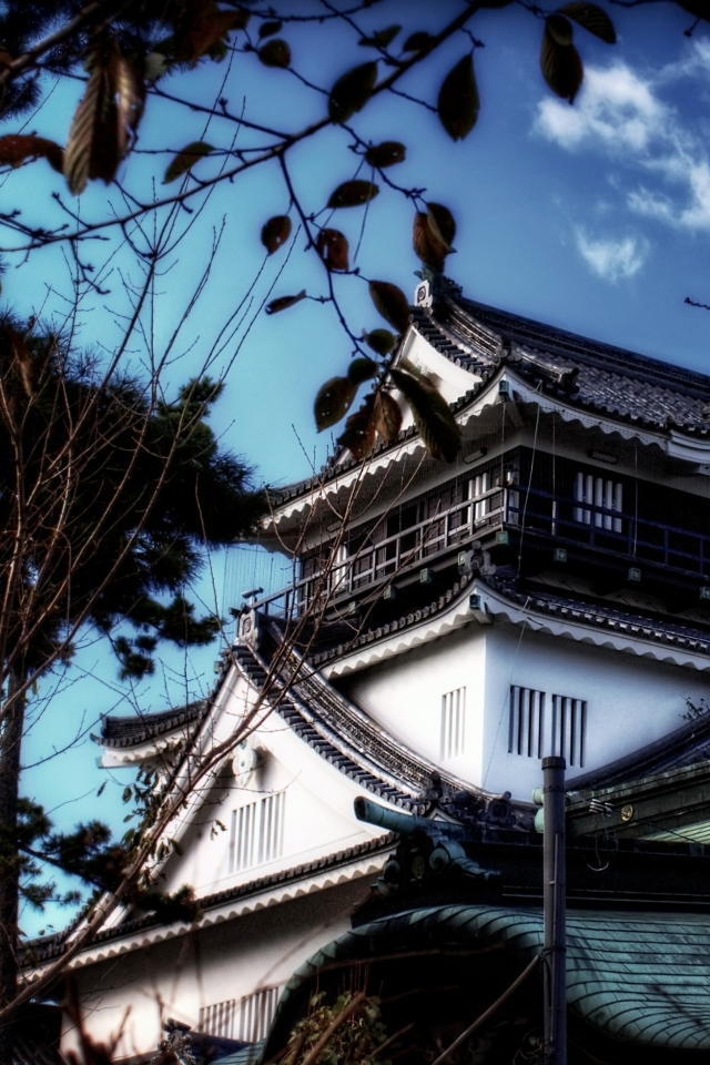 1092575 скачать обои сделано человеком, замок окадзаки, префектура аити, япония, замки - заставки и картинки бесплатно
