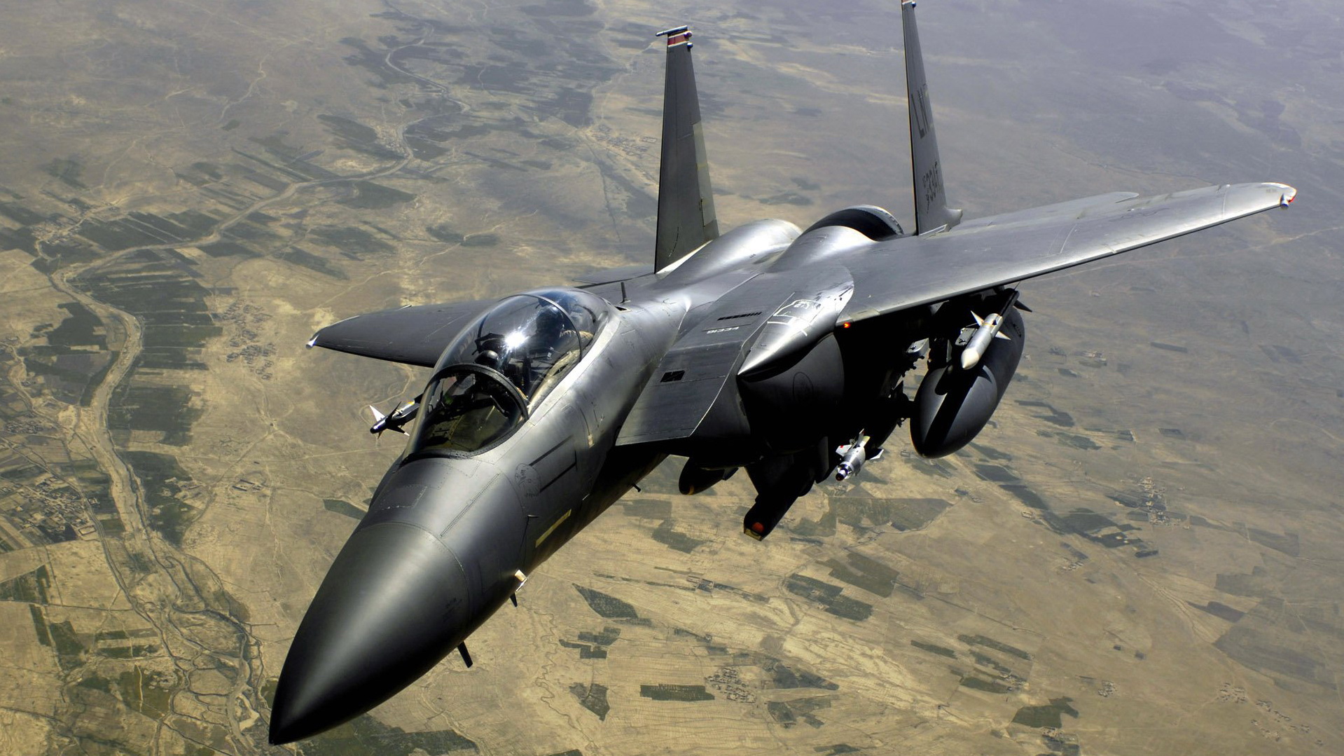 Laden Sie das Militär, Mcdonnell Douglas F 15E Strike Eagle-Bild kostenlos auf Ihren PC-Desktop herunter