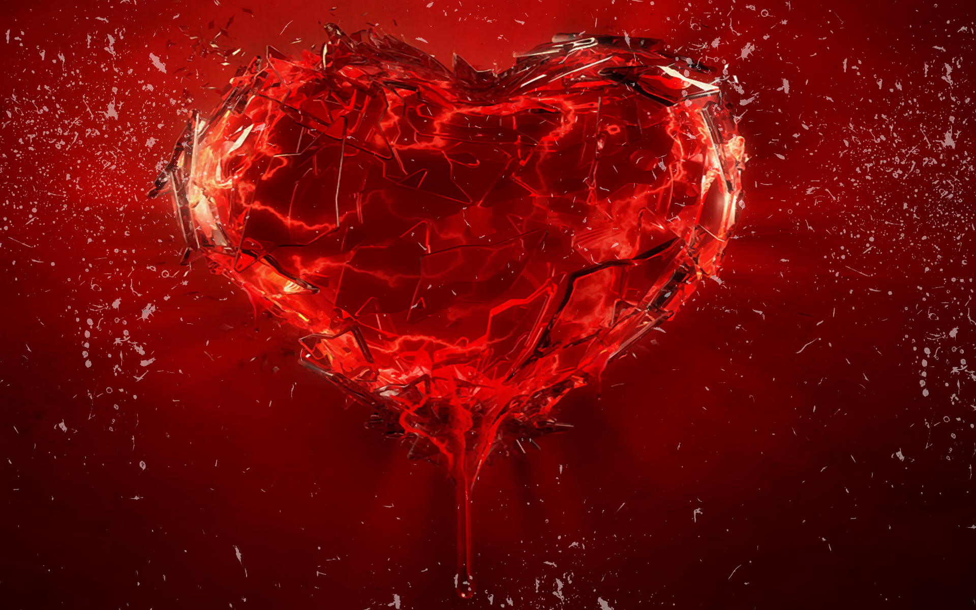 Download mobile wallpaper Glass, Heart, Artistic for free.