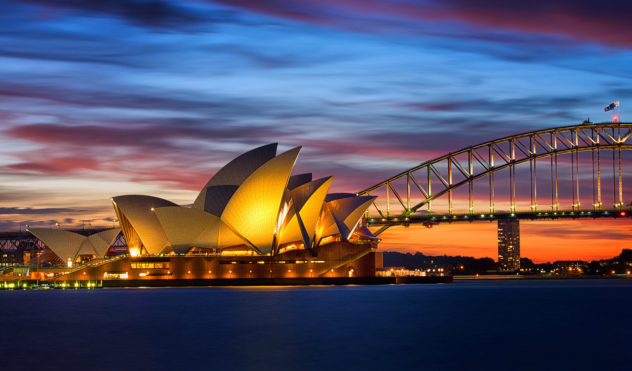 576685 завантажити шпалери створено людиною, сіднейський оперний театр, австралія, міст, сіднейська гавань, сідней - заставки і картинки безкоштовно