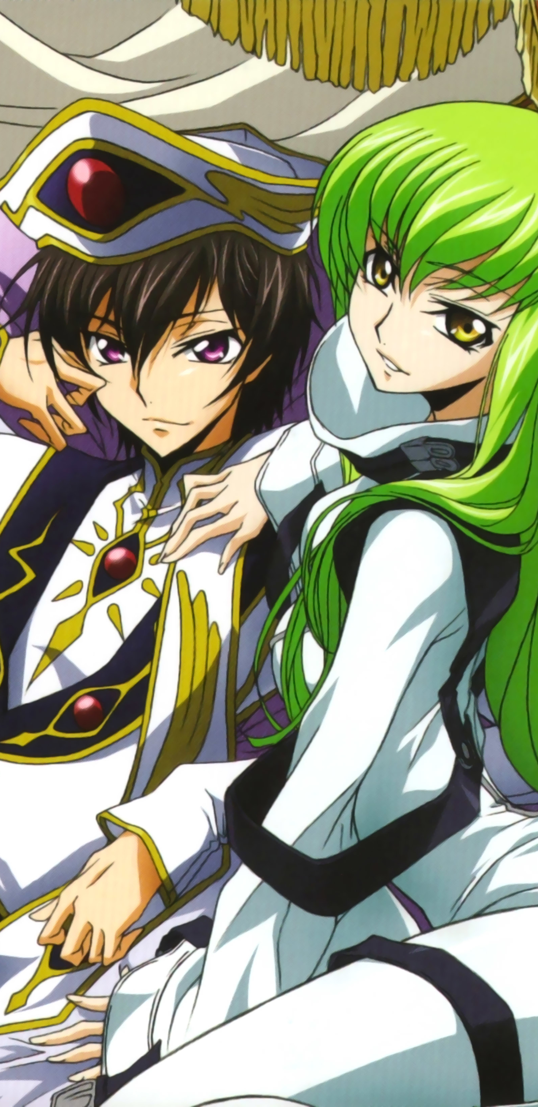 Baixar papel de parede para celular de Anime, Suzaku Kururugi, Código Geass, C C (Código Geass) gratuito.