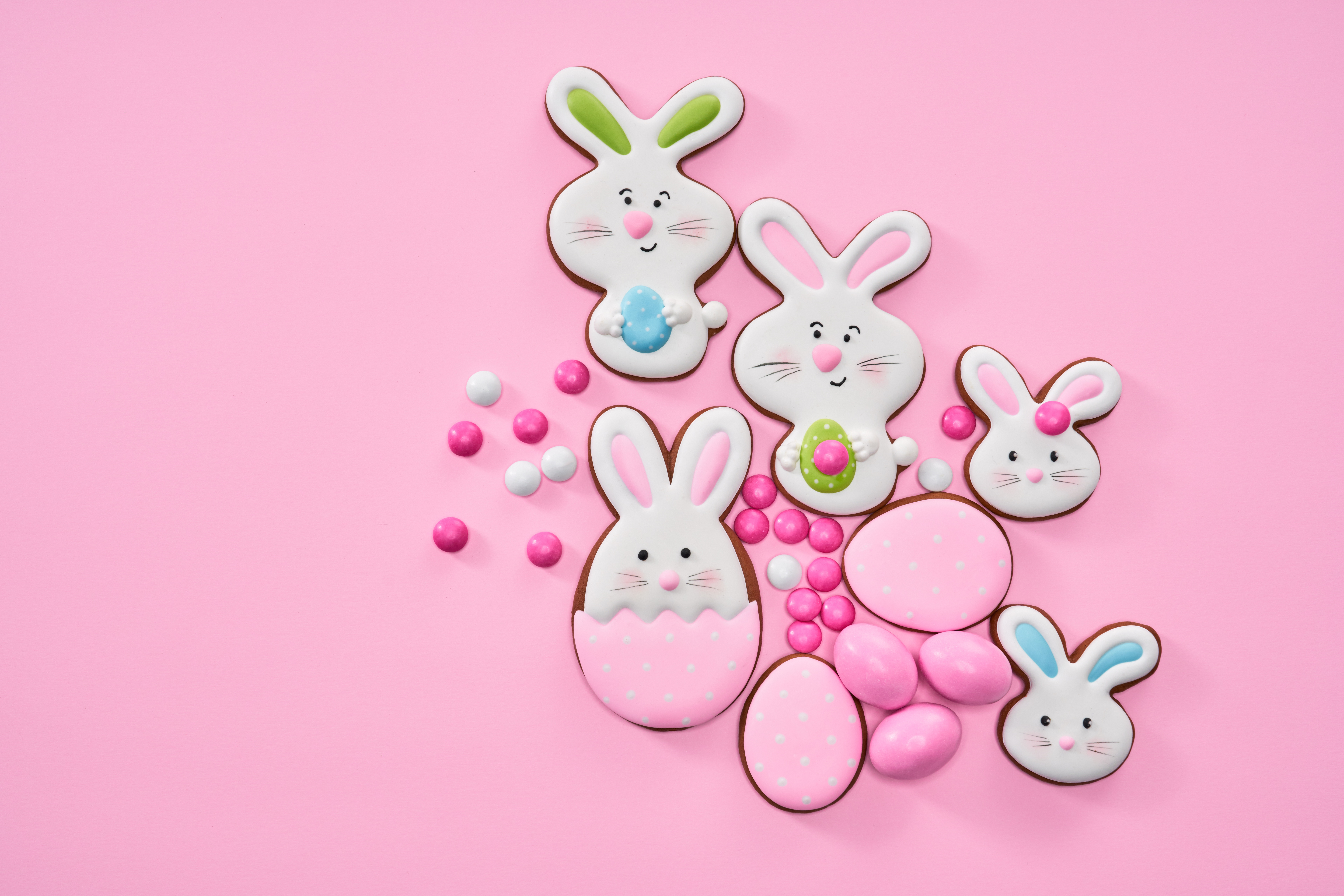 Free download wallpaper Food, Easter, Pink, Cookie on your PC desktop
