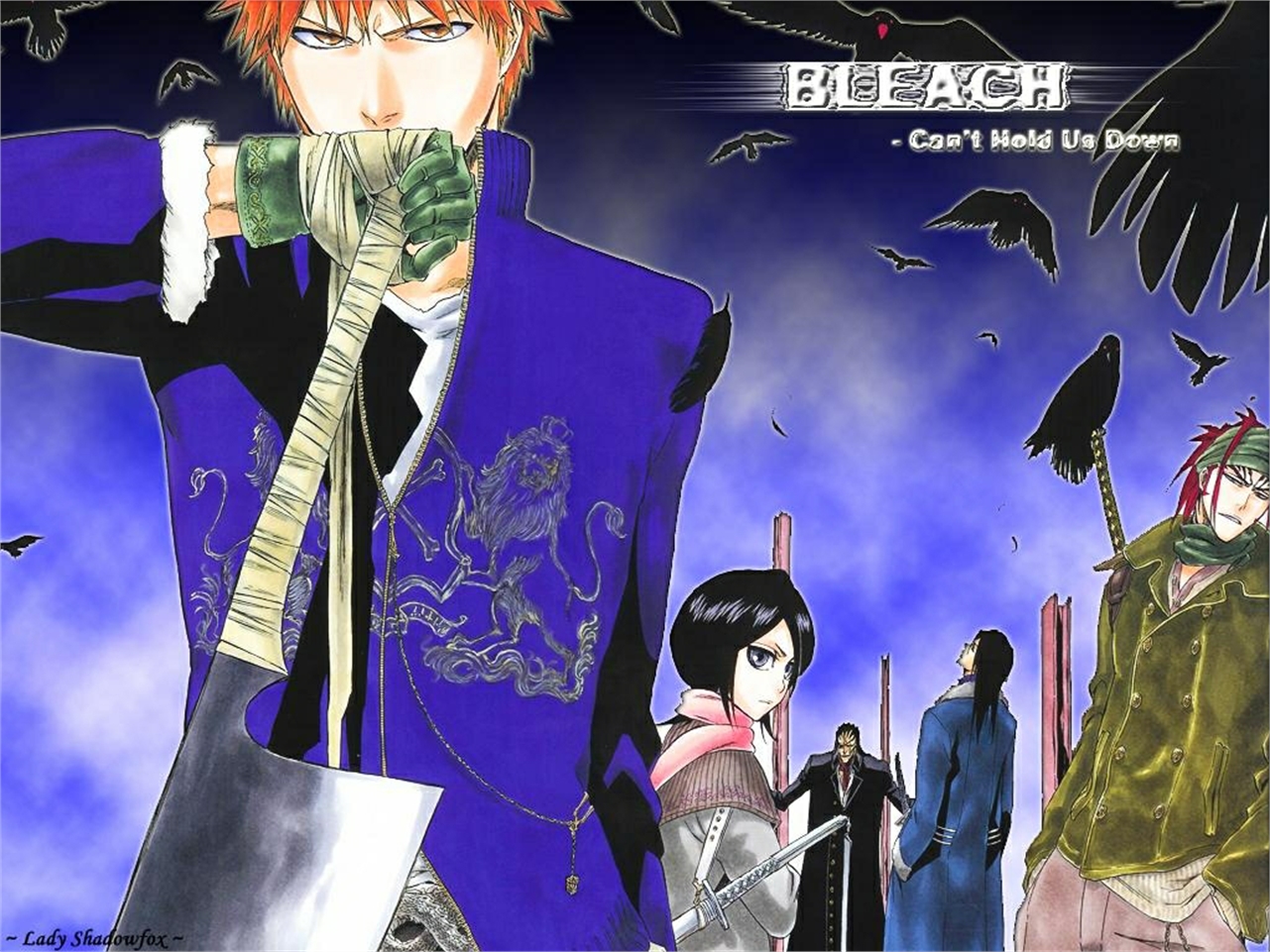 Descarga gratuita de fondo de pantalla para móvil de Animado, Rukia Kuchiki, Bleach: Burîchi, Renji Abarai, Ichigo Kurosaki, Byakuya Kuchiki, Kenpachi Zaraki.