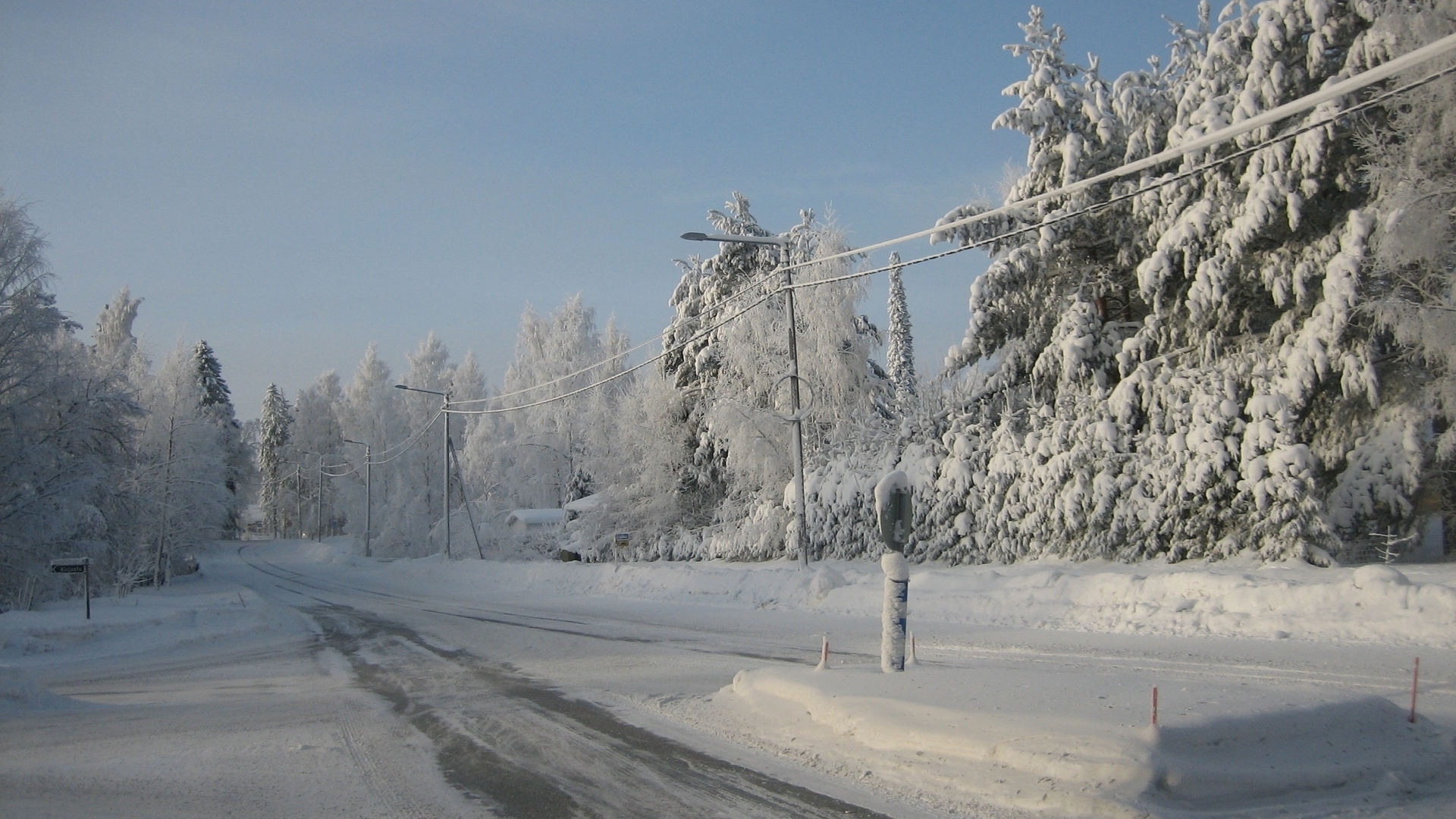 Baixar papel de parede para celular de Inverno, Neve, Estrada, Árvore, Fotografia gratuito.