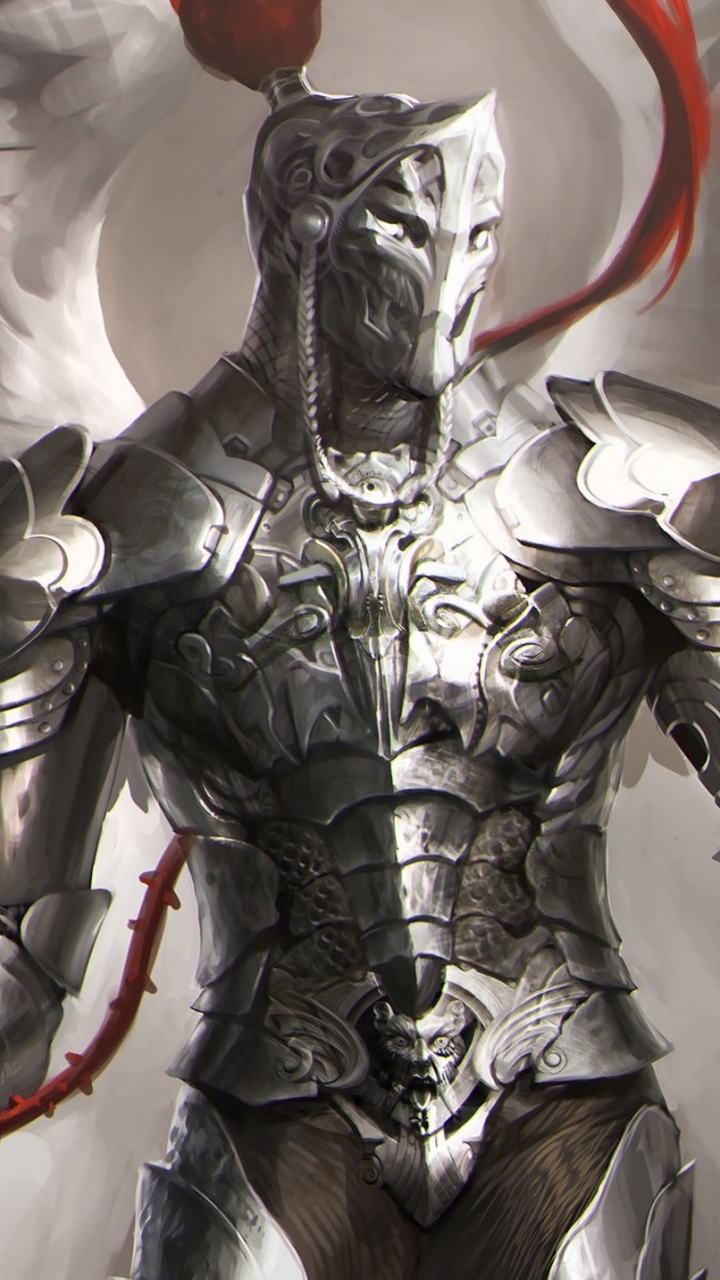 Download mobile wallpaper Dark, Warrior, Angel, Knight for free.