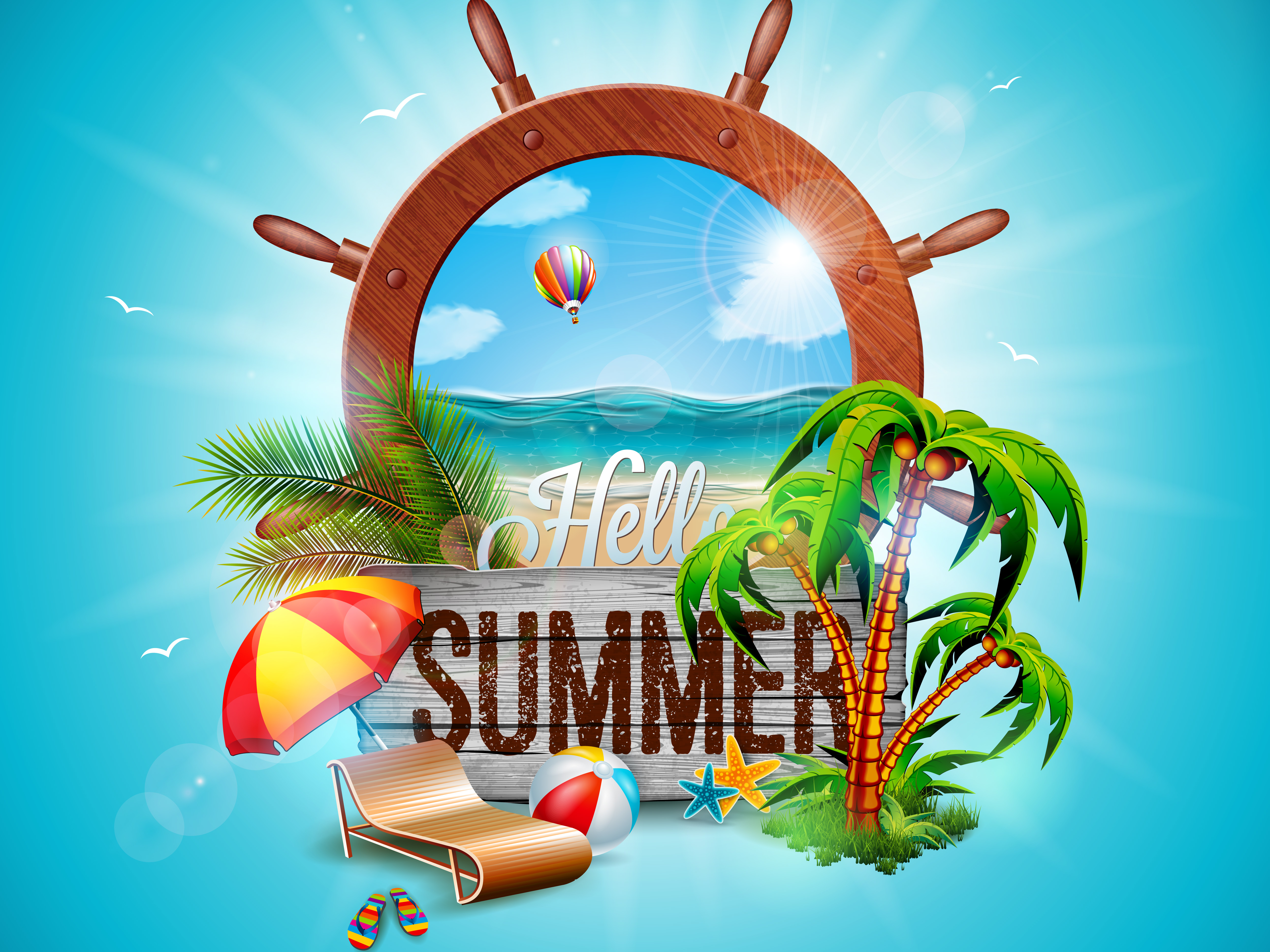 Download mobile wallpaper Summer, Artistic for free.