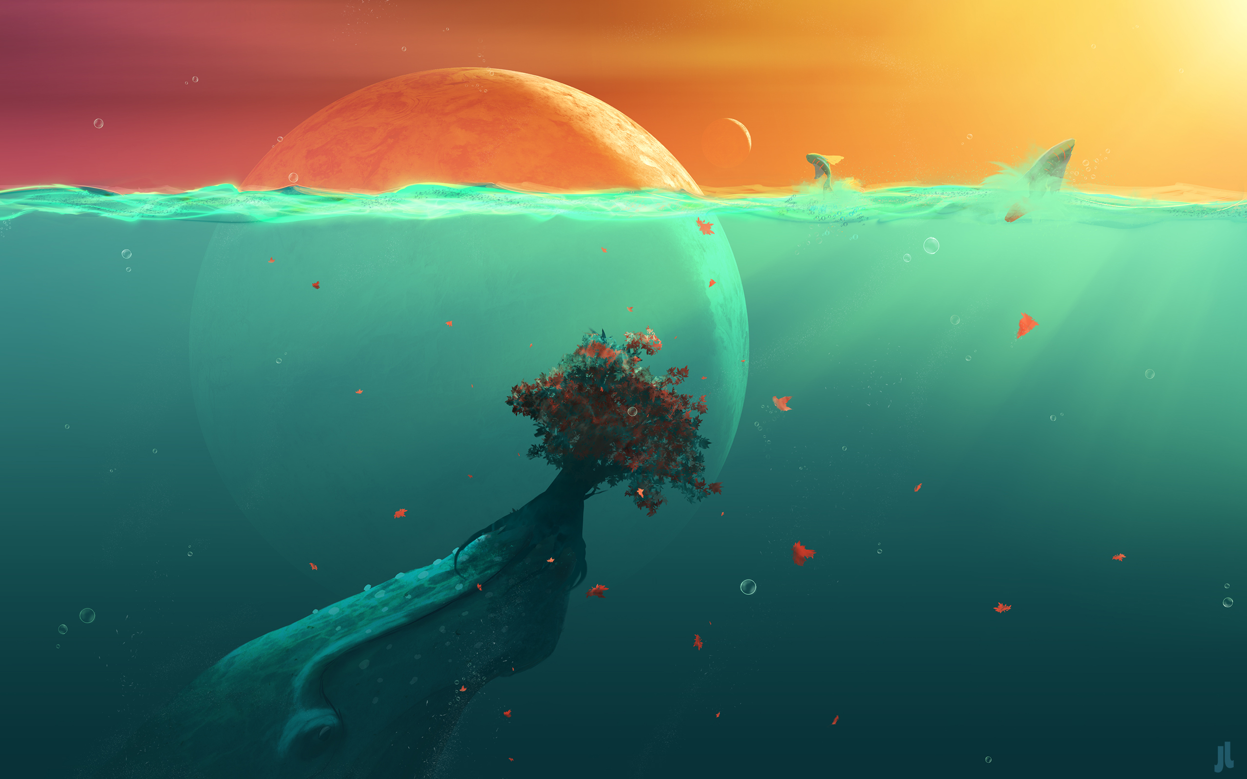 Download mobile wallpaper Fantasy, Ocean for free.