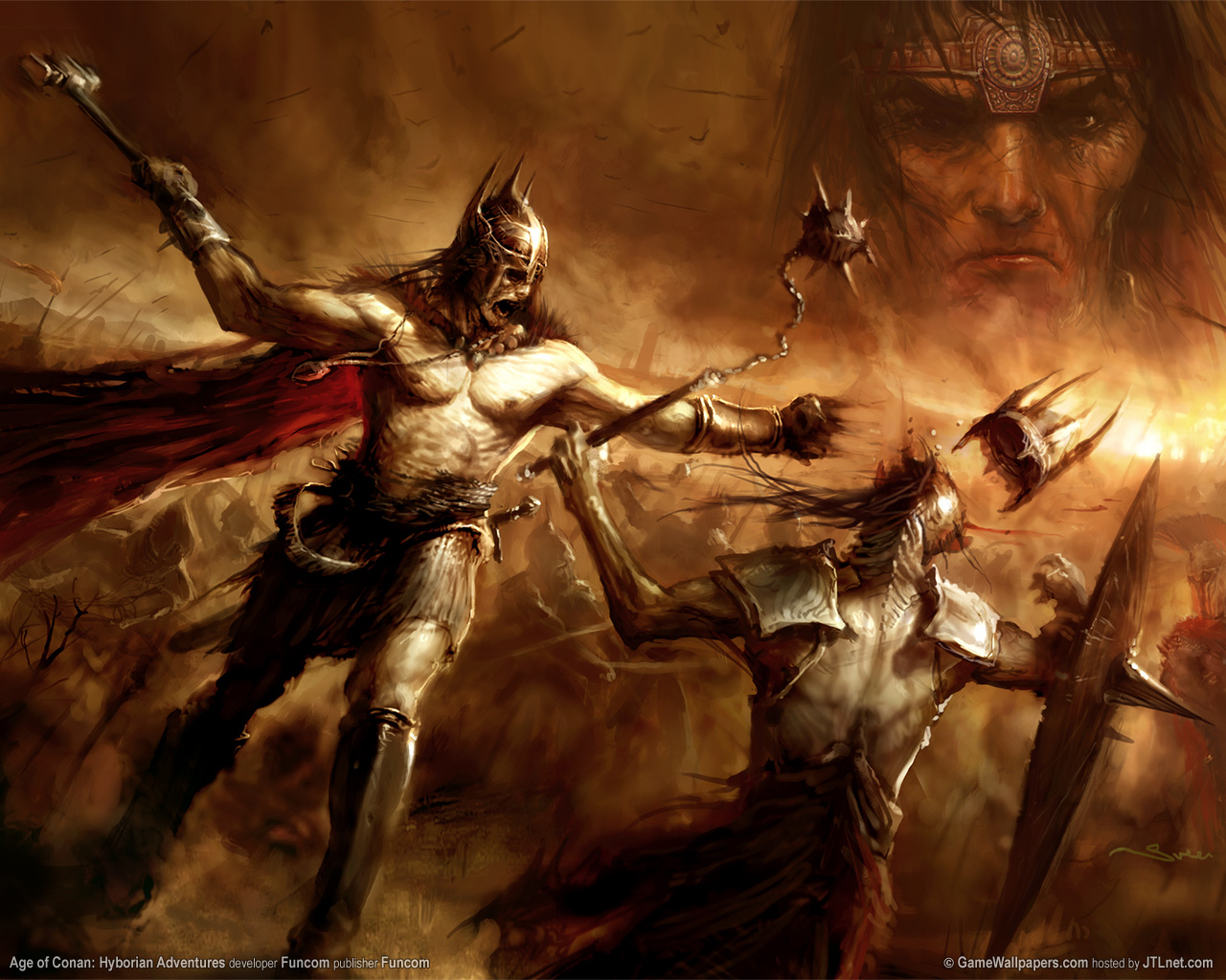 Laden Sie das Computerspiele, Age Of Conan: Hyborian Adventures-Bild kostenlos auf Ihren PC-Desktop herunter