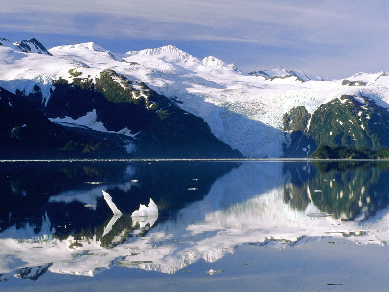 Laden Sie das Schnee, See, Gebirge, Erde/natur, Spiegelung-Bild kostenlos auf Ihren PC-Desktop herunter