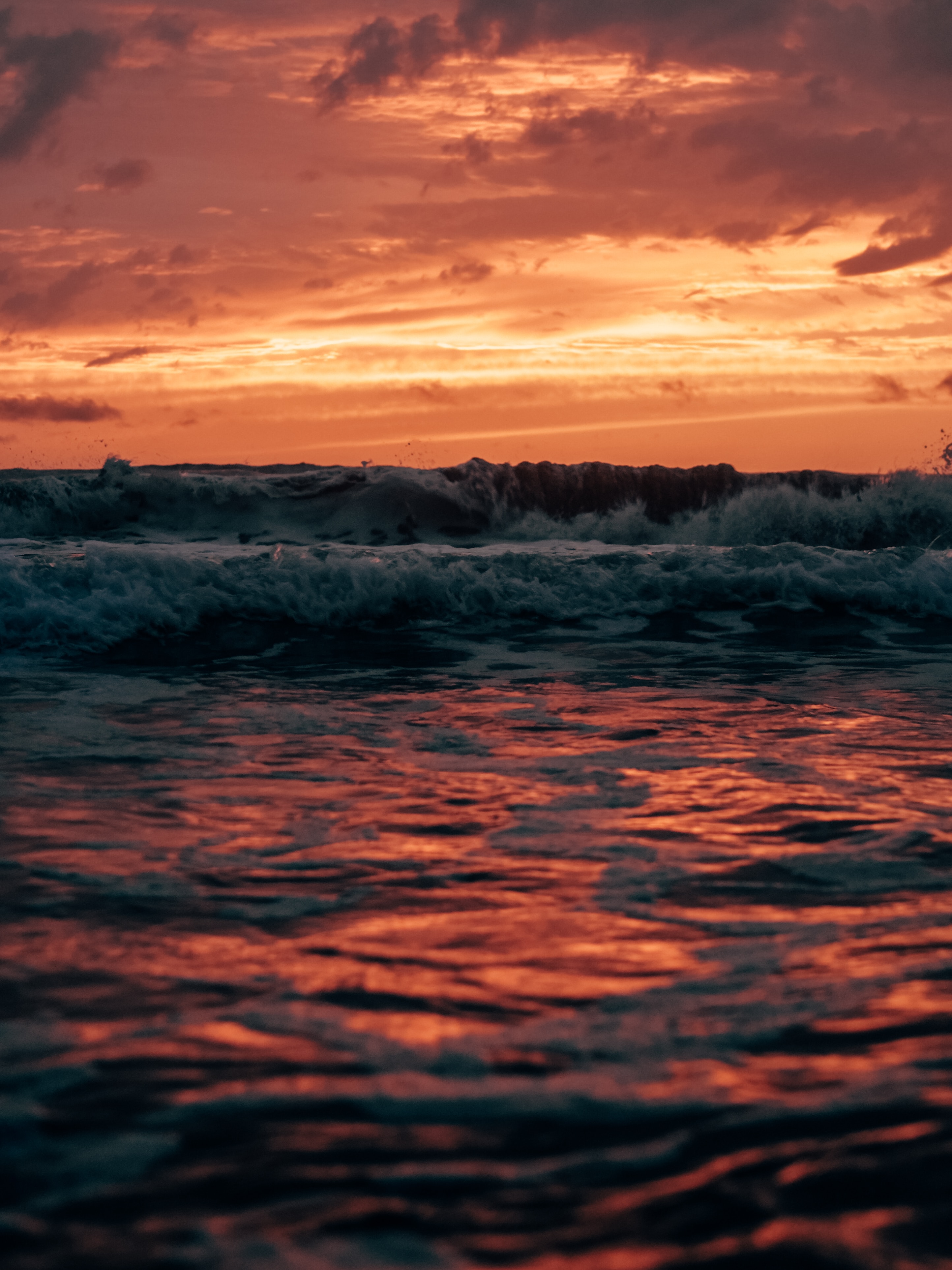 Laden Sie das Waves, Sunset, Twilight, Dämmerung, Sea, Natur, Landschaft-Bild kostenlos auf Ihren PC-Desktop herunter