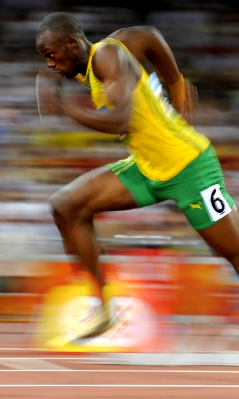 Handy-Wallpaper Sport, Leichtathletik, Usain Bolt kostenlos herunterladen.